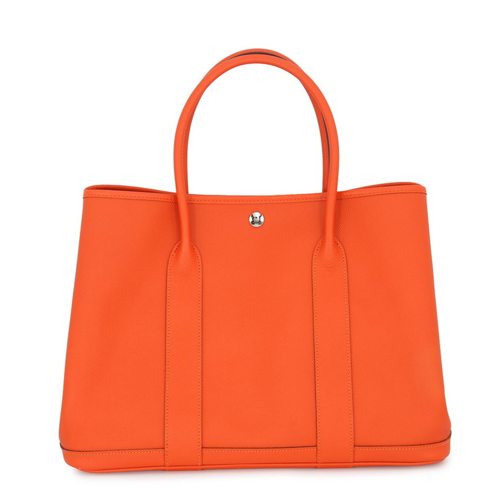 Hermes Handbag Tote Bag Epsom Leather: Hermes Handbag Tote Bag Epsom Leather Epsom leather, a signature material from Hermes, adds depth and sophistication to this Garden Country tote bag. Measuring 26cm x 36cm x 18cm, the bag's compact si