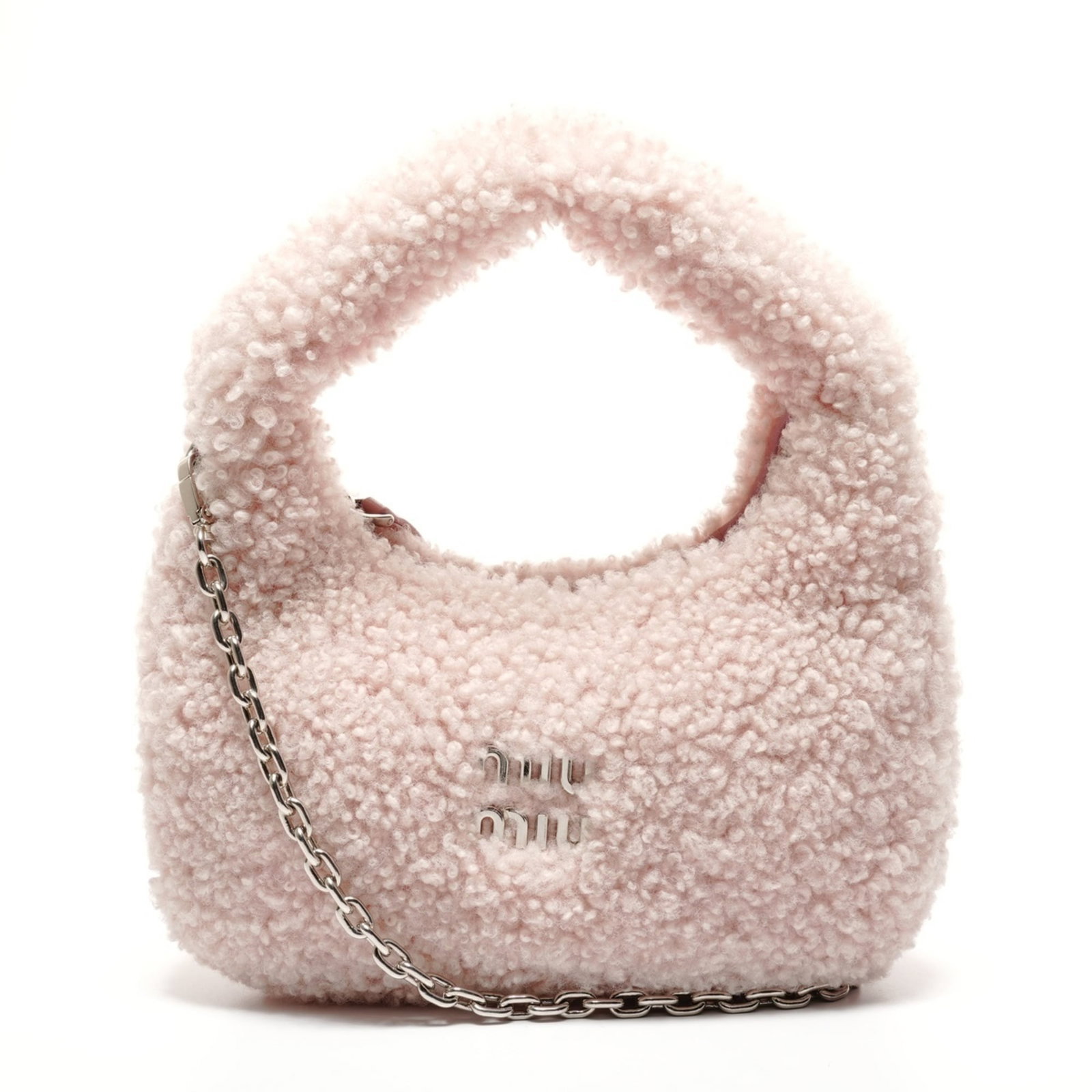Shoulder Bag: Shoulder Bag Pink Miu Miu shoulder bag with a compact size of 12cm x 23cm x 10cm, featuring a 116cm long strap and a 10.00cm handle drop. This stylish bag is designed to be carried comfortably on the 