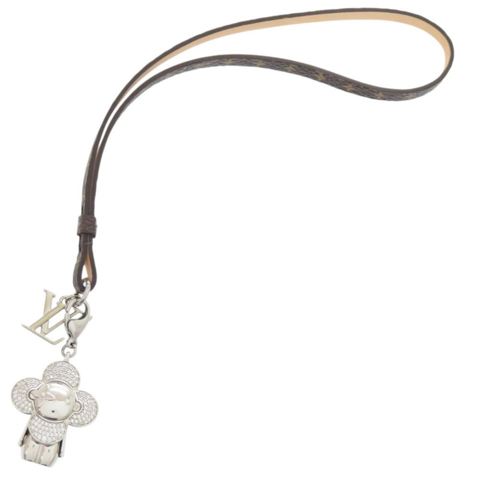 Canvas Metal Louis Vuitton Keyring: Canvas Metal Louis Vuitton Keyring Canvas Metal Louis Vuitton Keyring, crafted from high-quality canvas and metal, features the iconic Louis Vuitton design. Measuring 22cm x 2.5cm x 1cm, this keyring 