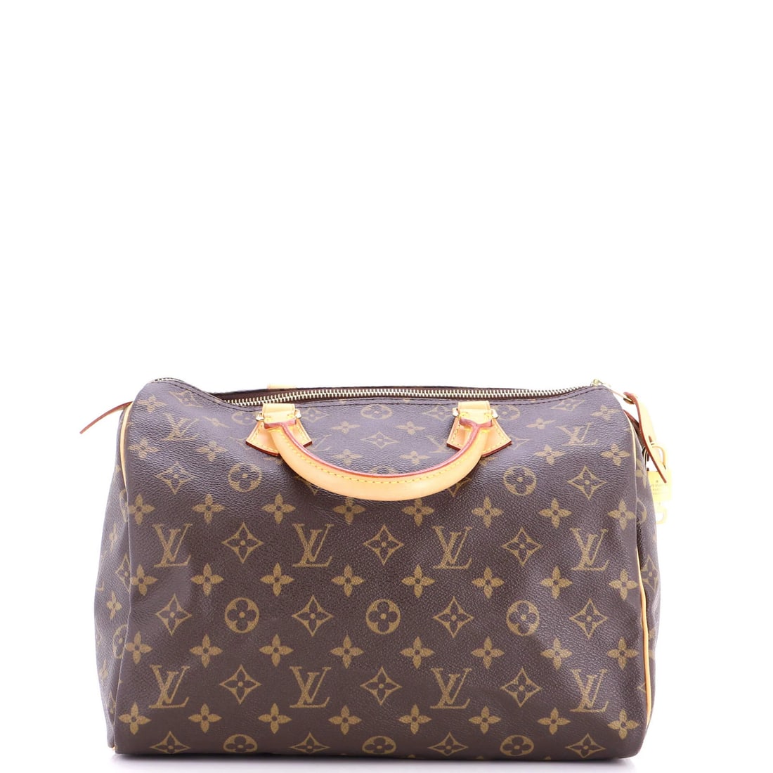 Louis Vuitton Speedy Handbag Monogram Canvas 30: Louis Vuitton Speedy Handbag Monogram Canvas 30 The Louis Vuitton Speedy Handbag Monogram Canvas 30 boasts a timeless design with its iconic monogram pattern and top handle. With a rich brown exterior
