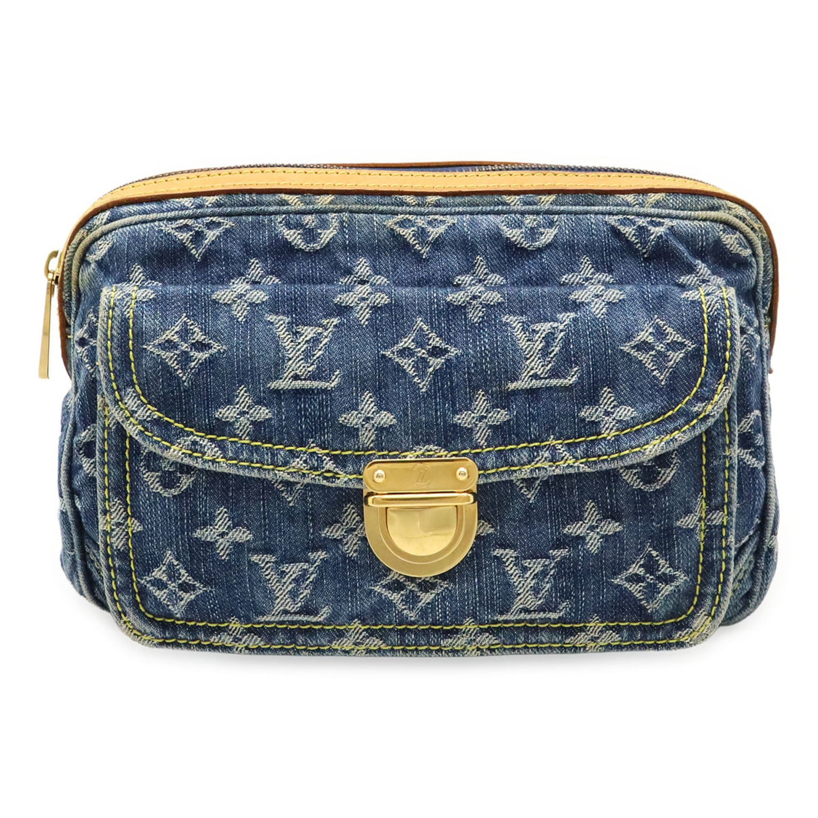 Louis Vuitton Denim Monogram Fanny Pack Shoulder Bag (1 of 9)