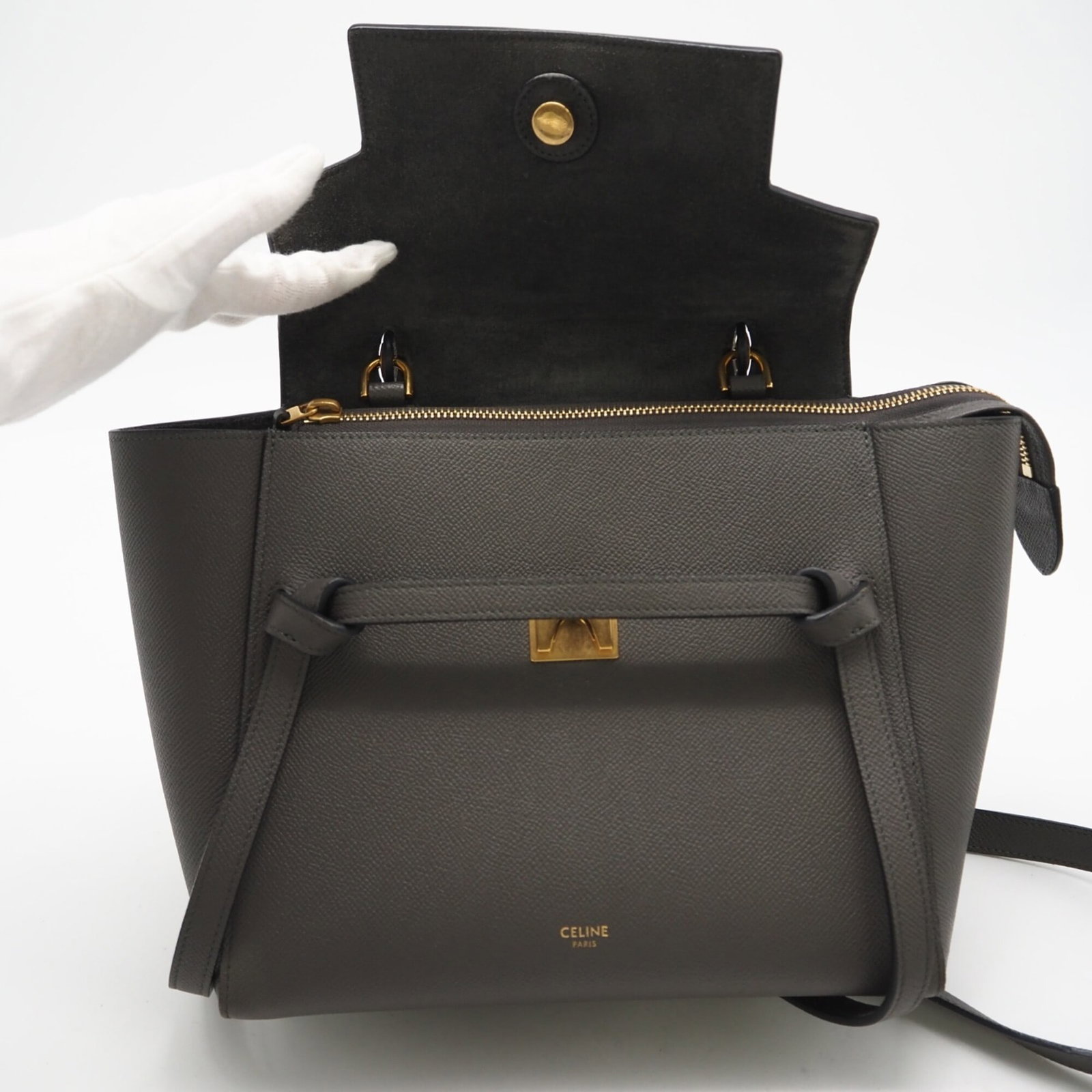 Handbag Celine Leather - 11