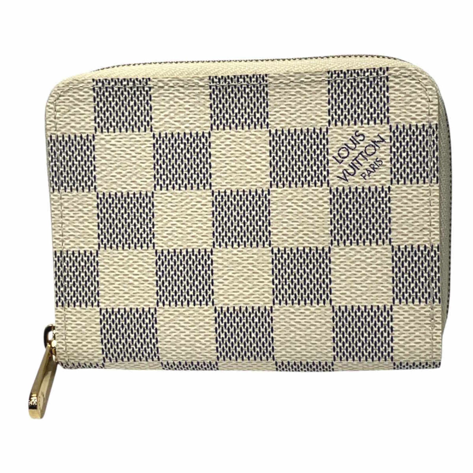 Louis Vuitton Zippy Coin Purse Wallet/ Coin Case Damier Azur Toile N63069: Louis Vuitton Zippy Coin Purse Wallet/ Coin Case Damier Azur Toile N63069 Damier Azur Toile N63069 Louis Vuitton Zippy Coin Purse Wallet features the iconic Damier Azur pattern, a classic design eleme
