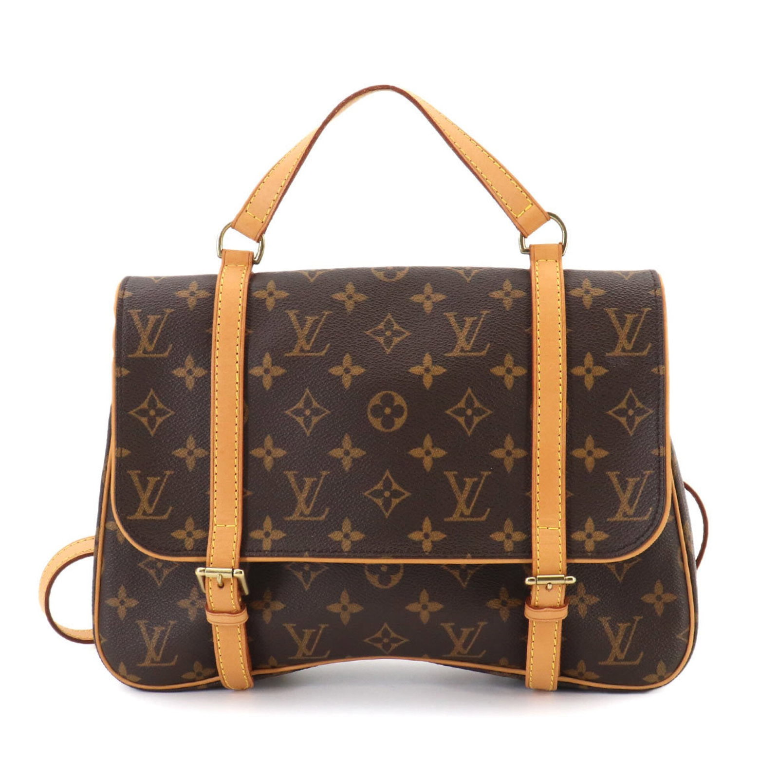 Louis Vuitton Backpack Handbag Shoulder Bag Monogram: Louis Vuitton Backpack Handbag Shoulder Bag Monogram Brown Monogram Louis Vuitton Backpack Handbag Shoulder Bag with classic design and iconic monogram pattern. Made from high-quality materials, this 