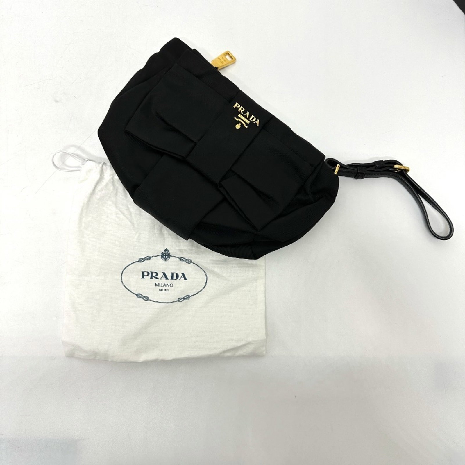 Leather Nylon Pouch Prada - 12