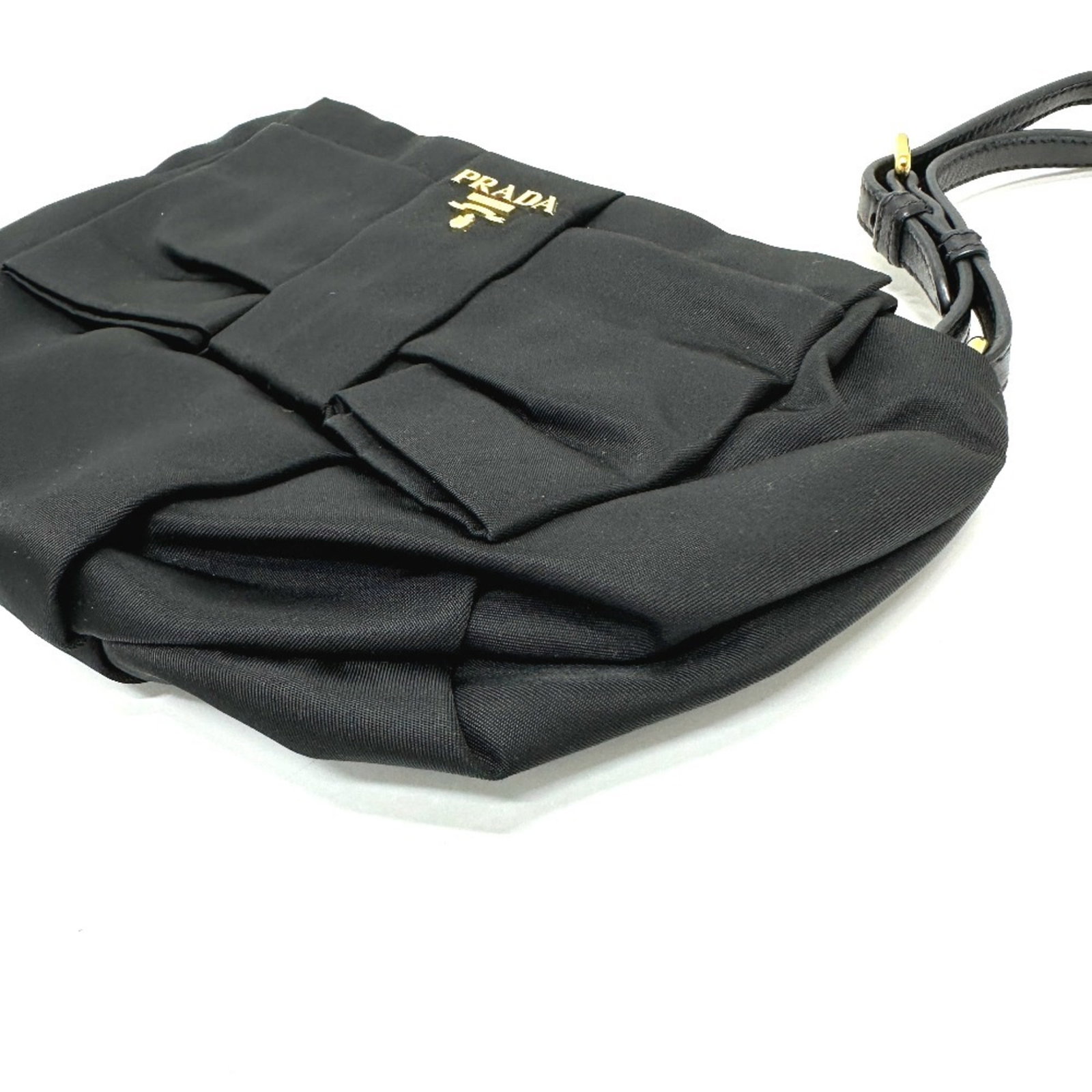 Leather Nylon Pouch Prada - 4
