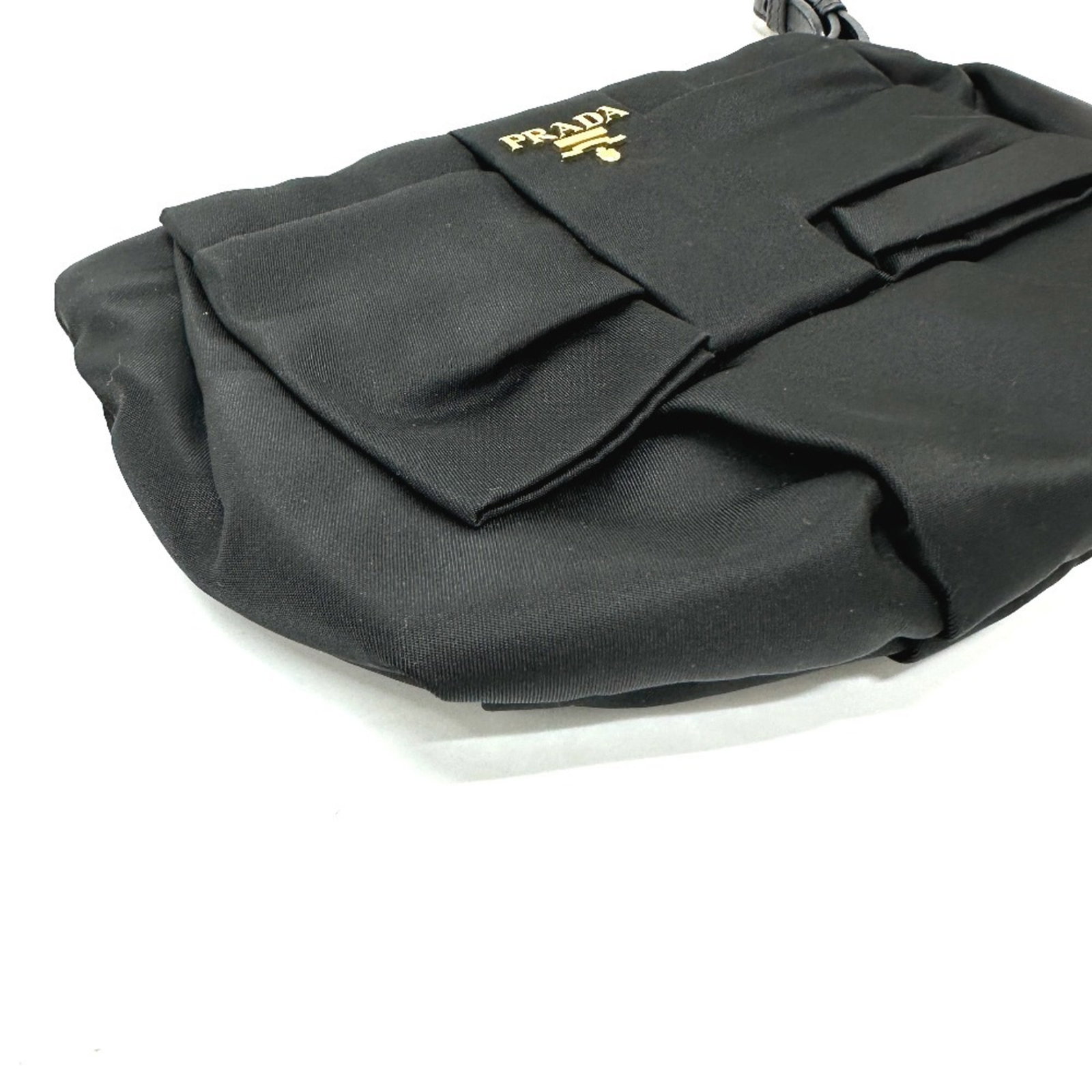 Leather Nylon Pouch Prada - 5