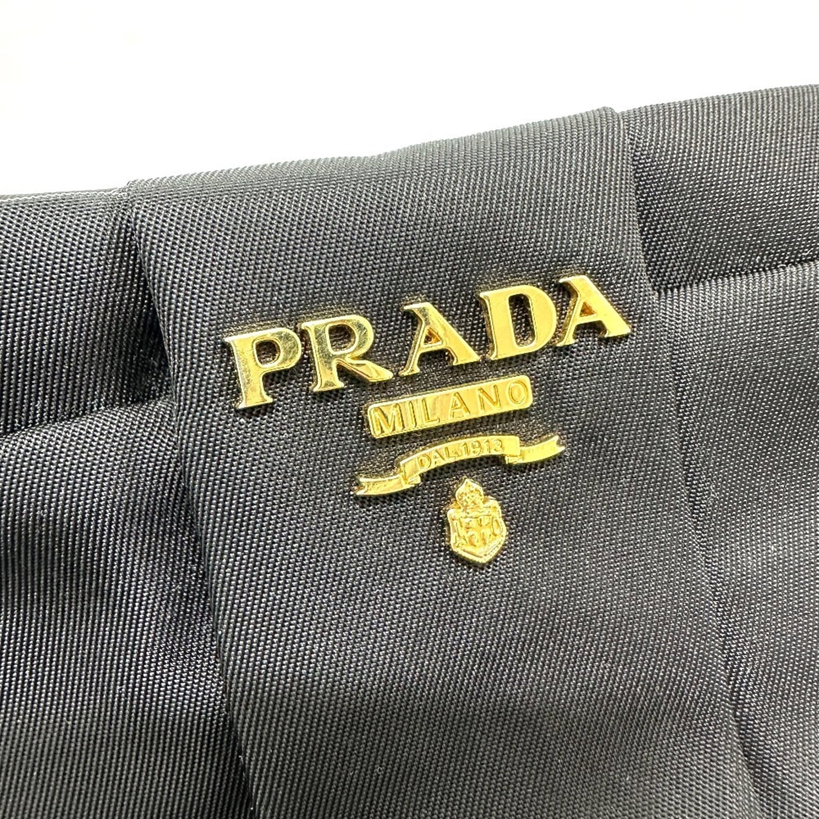 Leather Nylon Pouch Prada - 6