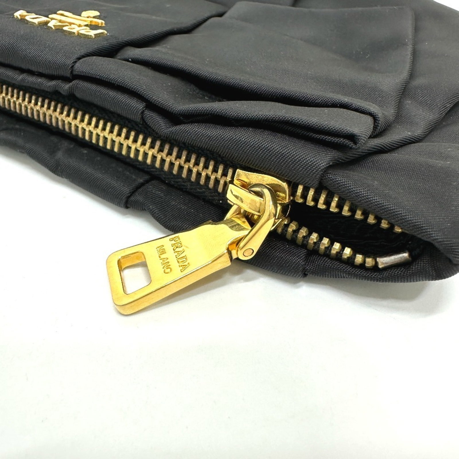 Leather Nylon Pouch Prada - 7