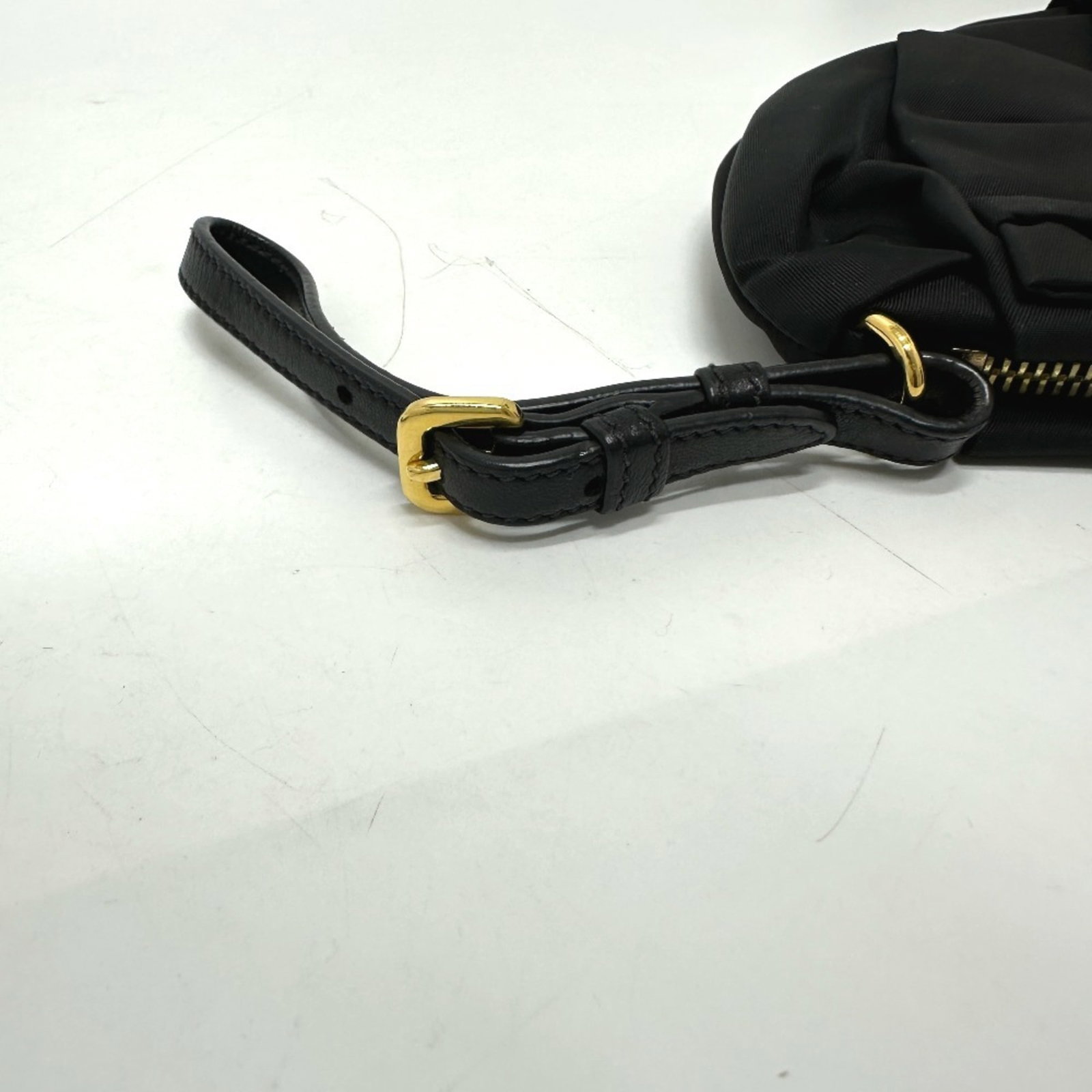 Leather Nylon Pouch Prada - 8