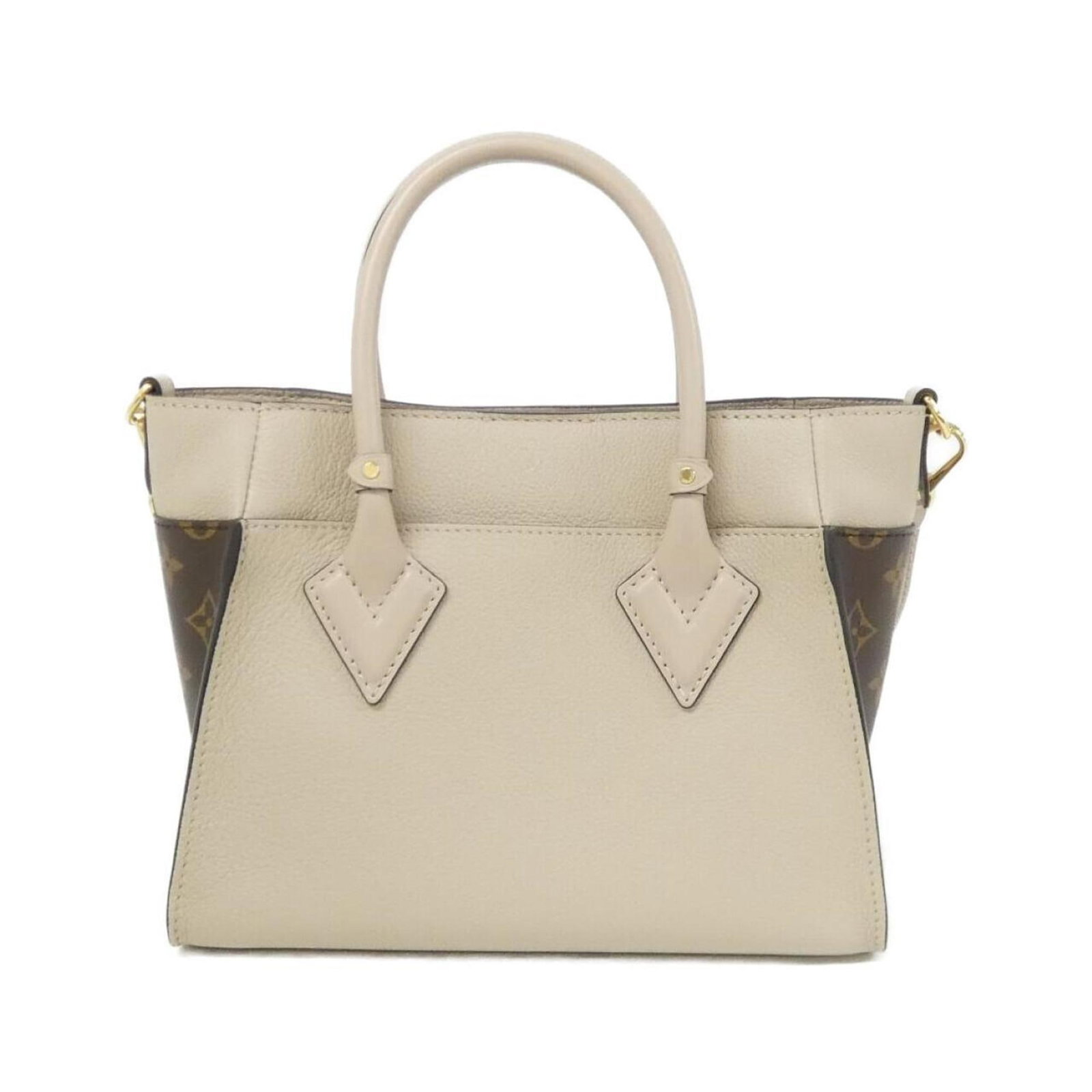 Canvas Leather Coated Handbag Vuitton Louis - 2