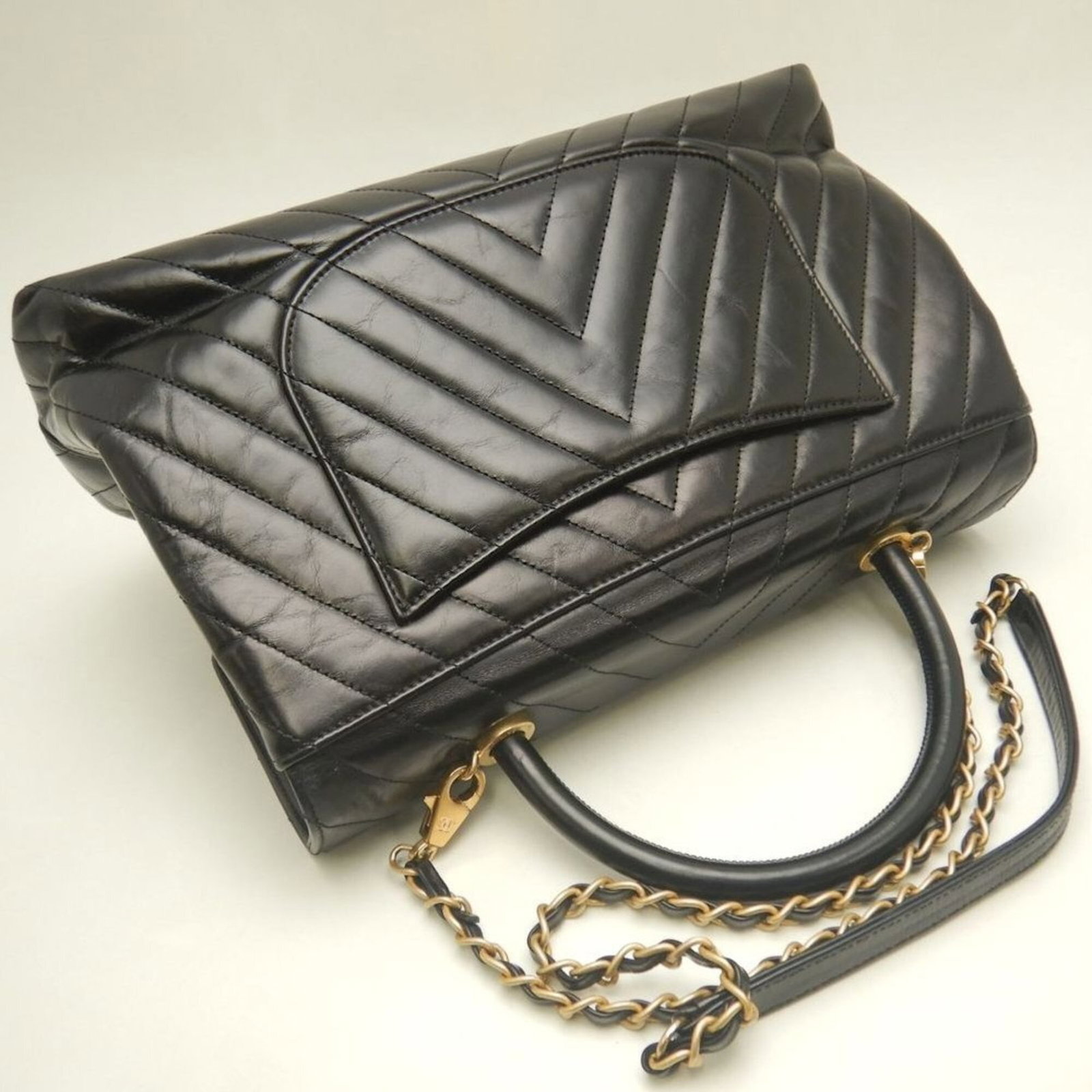 Leather Handbag Chanel - 4