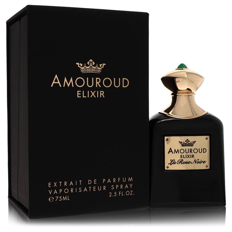 Amouroud Elixir La Rose Noire by Amouroud Extrait De Parfum Spray 2.5 oz: Amouroud Elixir La Rose Noire by Amouroud Extrait De Parfum Spray 2.5 oz Amouroud Elixir La Rose Noire by Amouroud Extrait De Parfum Spray is a women's perfume available in a 2.5 oz size. This fragran