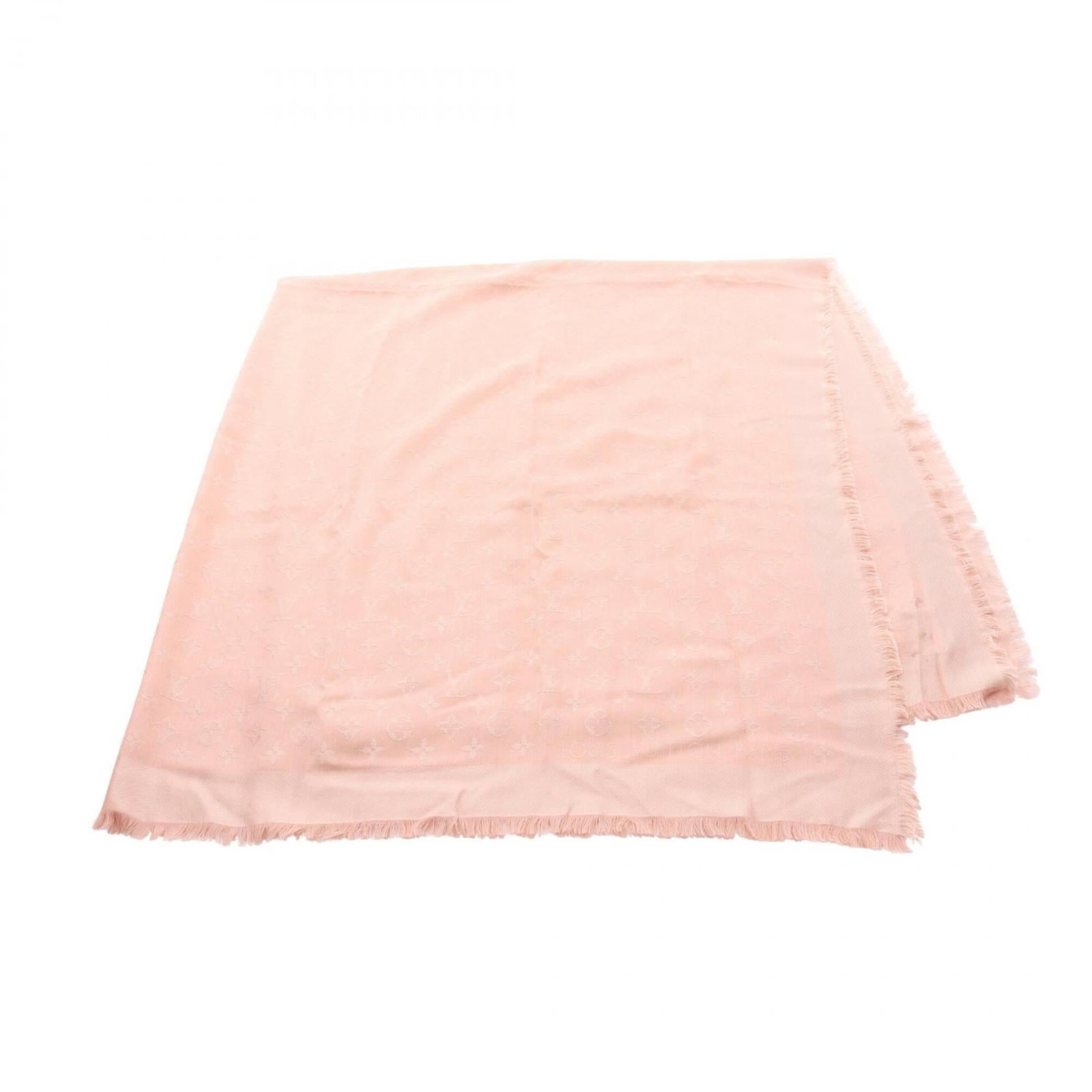 Louis Vuitton Stole Silk 60% Wool 40%: Louis Vuitton Stole Silk 60% Wool 40% The Louis Vuitton stole boasts a striking pink hue, crafted from a luxurious blend of silk and wool. Measuring 1.4m x 1.4m, its elegant dimensions make it a state