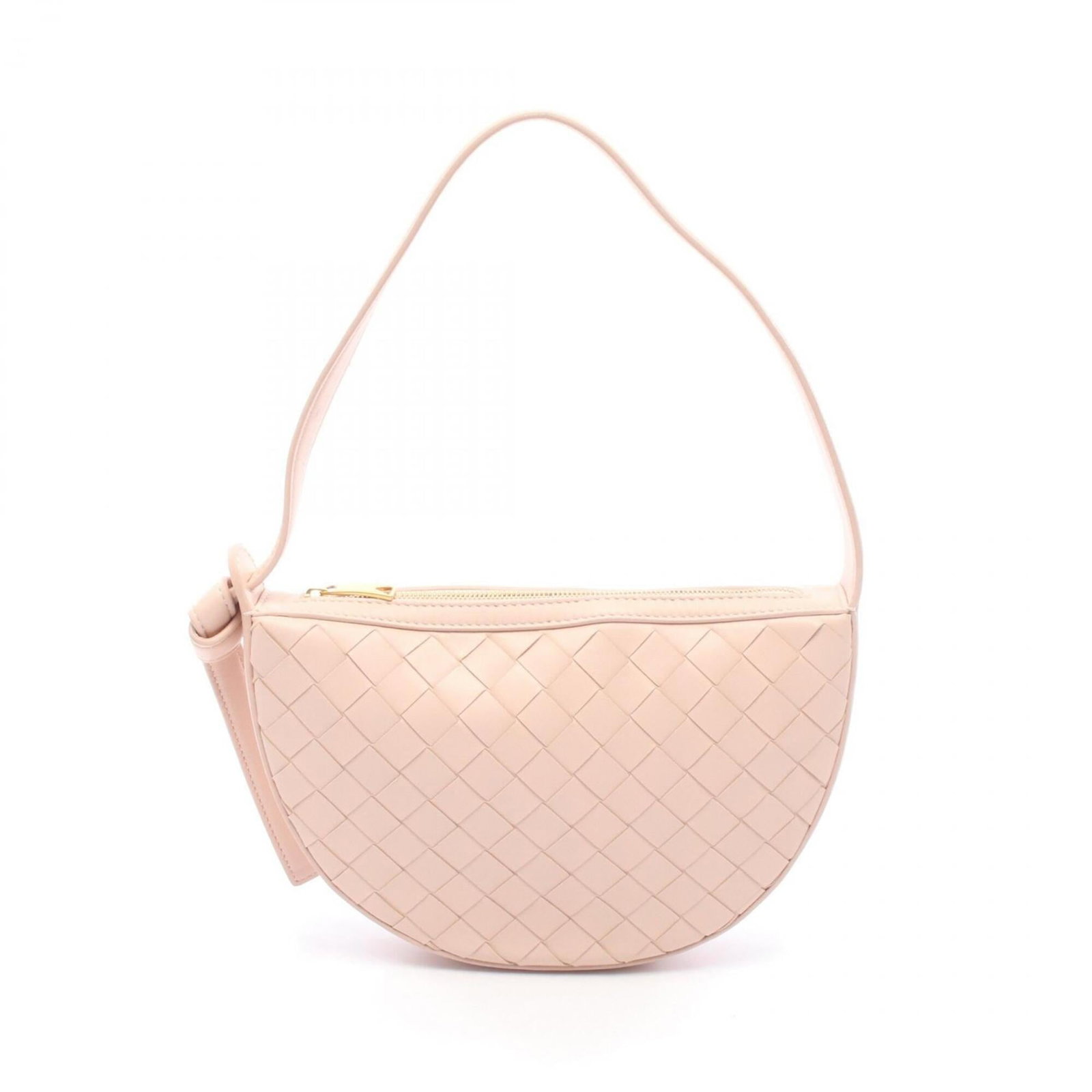 Veneta Leather Handbag: Veneta Leather Handbag The Veneta Leather Handbag boasts its signature lambskin material, expertly crafted into a stylish pink hue. Measuring 15cm x 23.5cm x 4cm, this compact handbag is perfect for