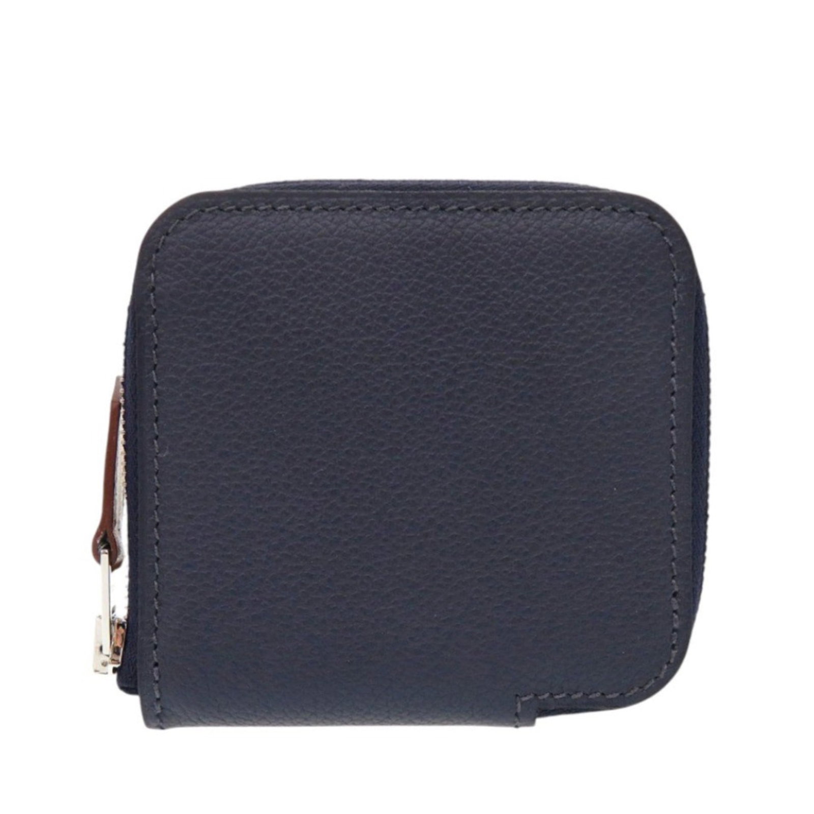 Hermes Coin Purse/ Coin Case Epsom Leather: Hermes Coin Purse/ Coin Case Epsom Leather Epsom leather coin purse from Hermes, crafted in France. This compact case measures 8cm x 8.5cm x 1.5cm and features a striking blue color. Its sleek design 