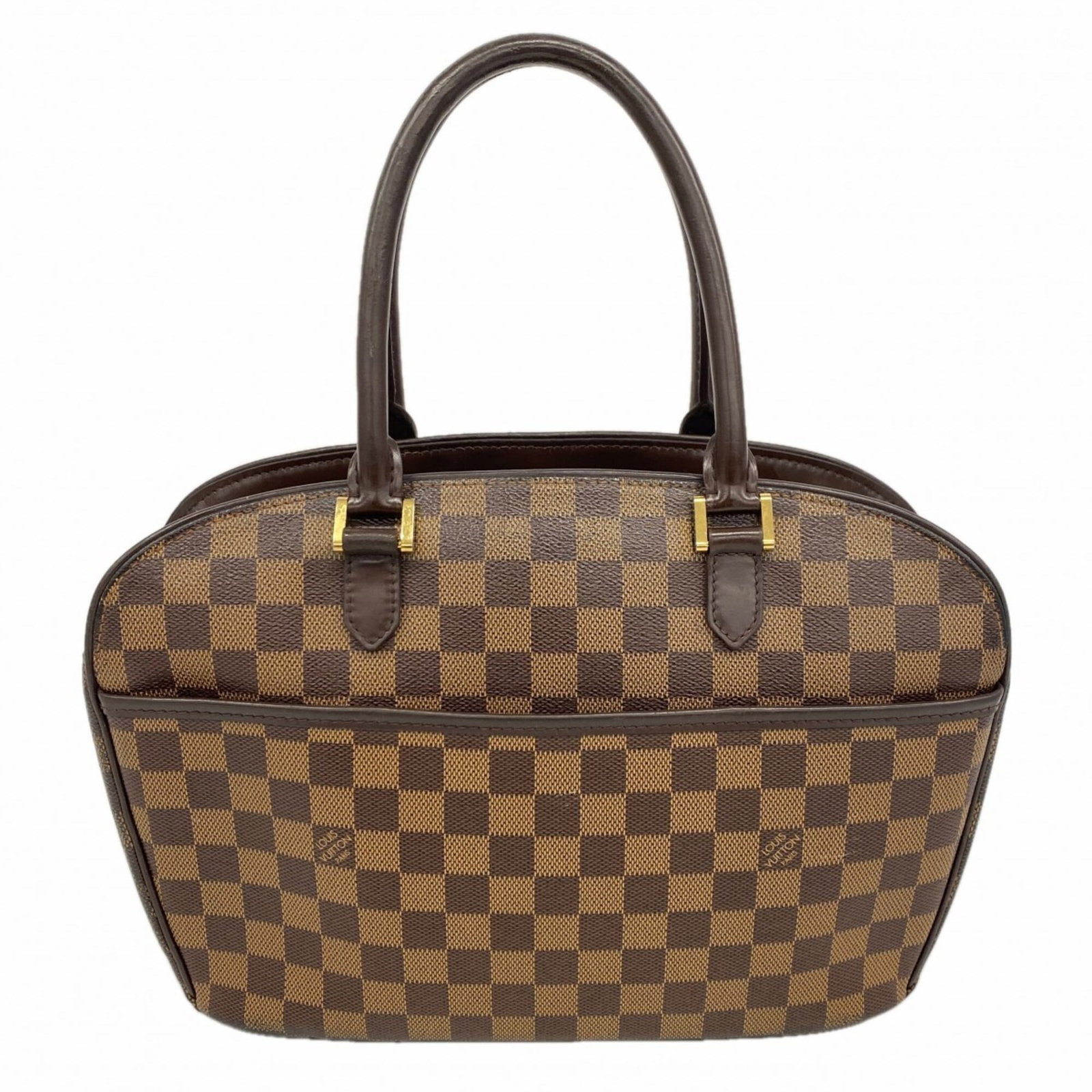 Louis Vuitton Handbag: Louis Vuitton Handbag Ebene Louis Vuitton Handbag, measuring 24cm x 29.5cm x 9.5cm, showcases the iconic brand's signature monogram pattern in a sleek and sophisticated design. This stylish women's
