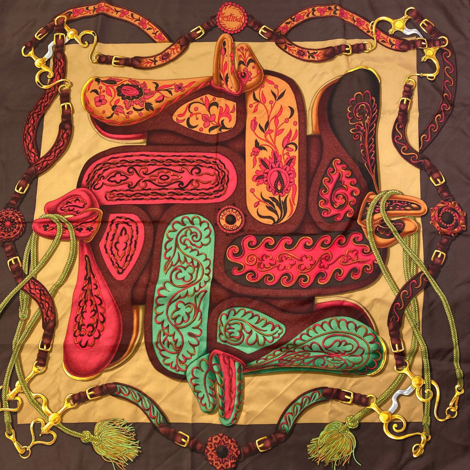 Hermes Silk Scarf - 3