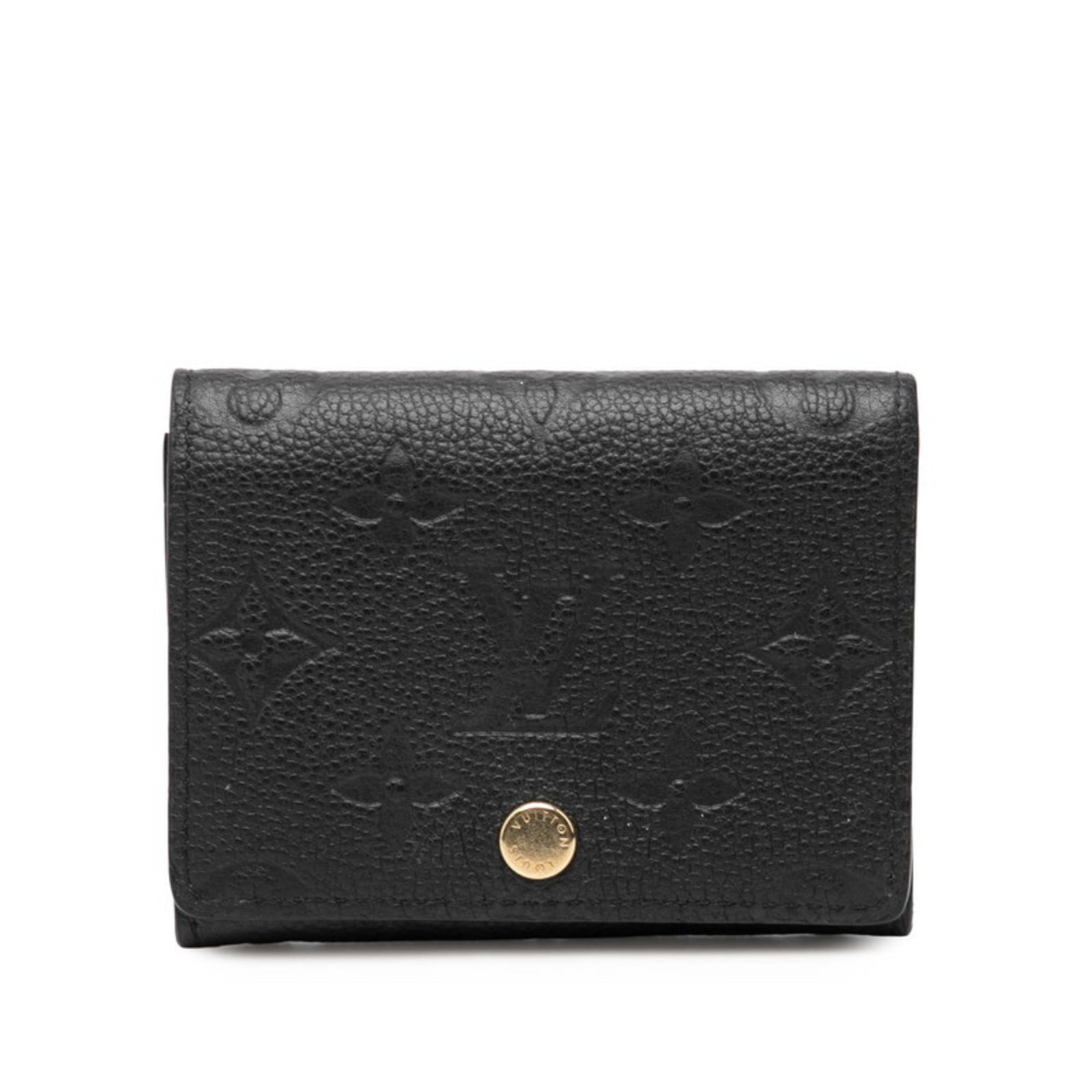 Louis Vuitton Card Case Leather: Louis Vuitton Card Case Leather Black Louis Vuitton Card Case Leather. Made from high-quality leather, this card case measures 8cm x 10.5cm x 2cm and features a sleek design. With its classic style an