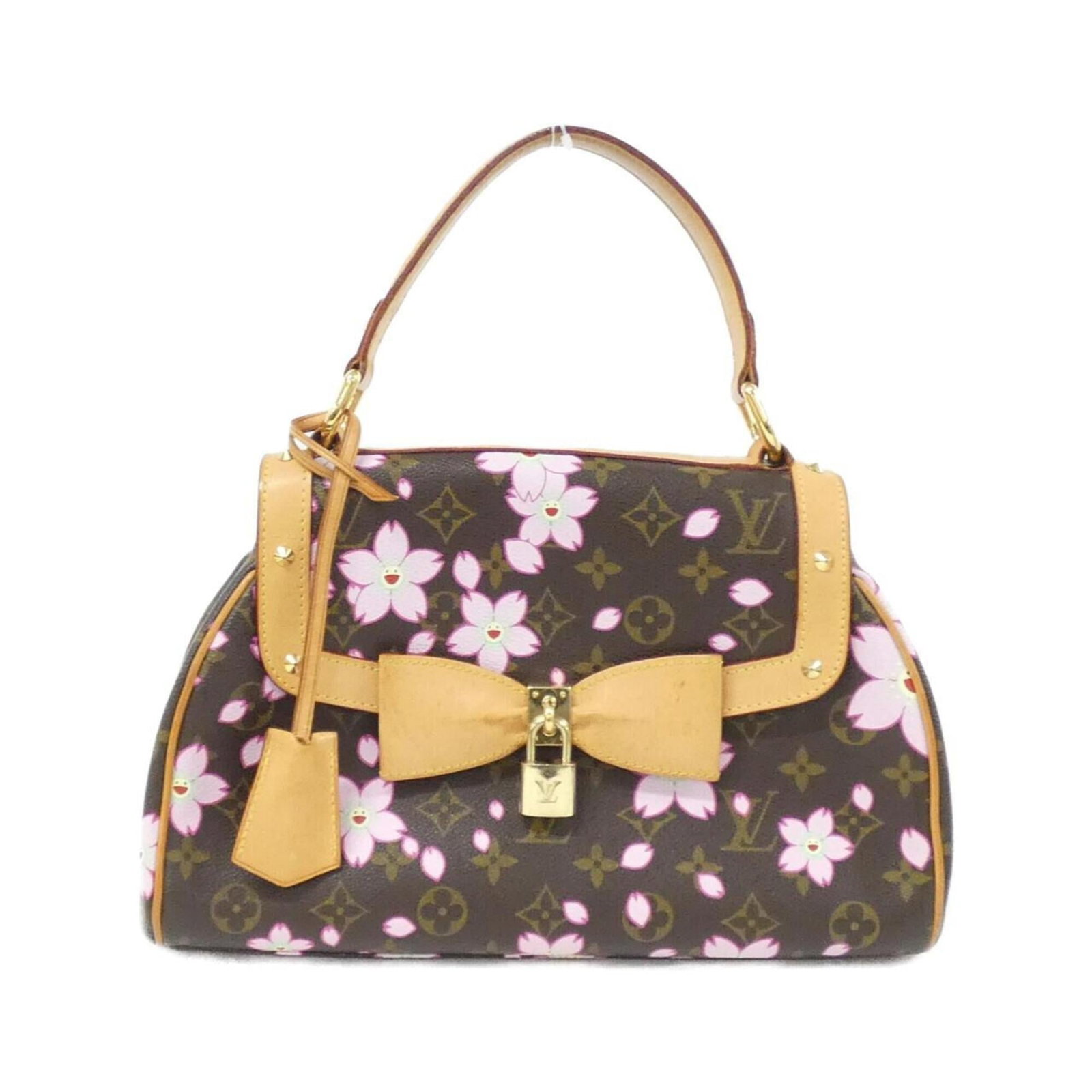 Canvas Coated Louis Vuitton Handbag: Canvas Coated Louis Vuitton Handbag Marron Coated Canvas Louis Vuitton Handbag, measuring 20cm x 30cm x 8cm, boasts a classic design with coated canvas material. The bag's signature style and timeless