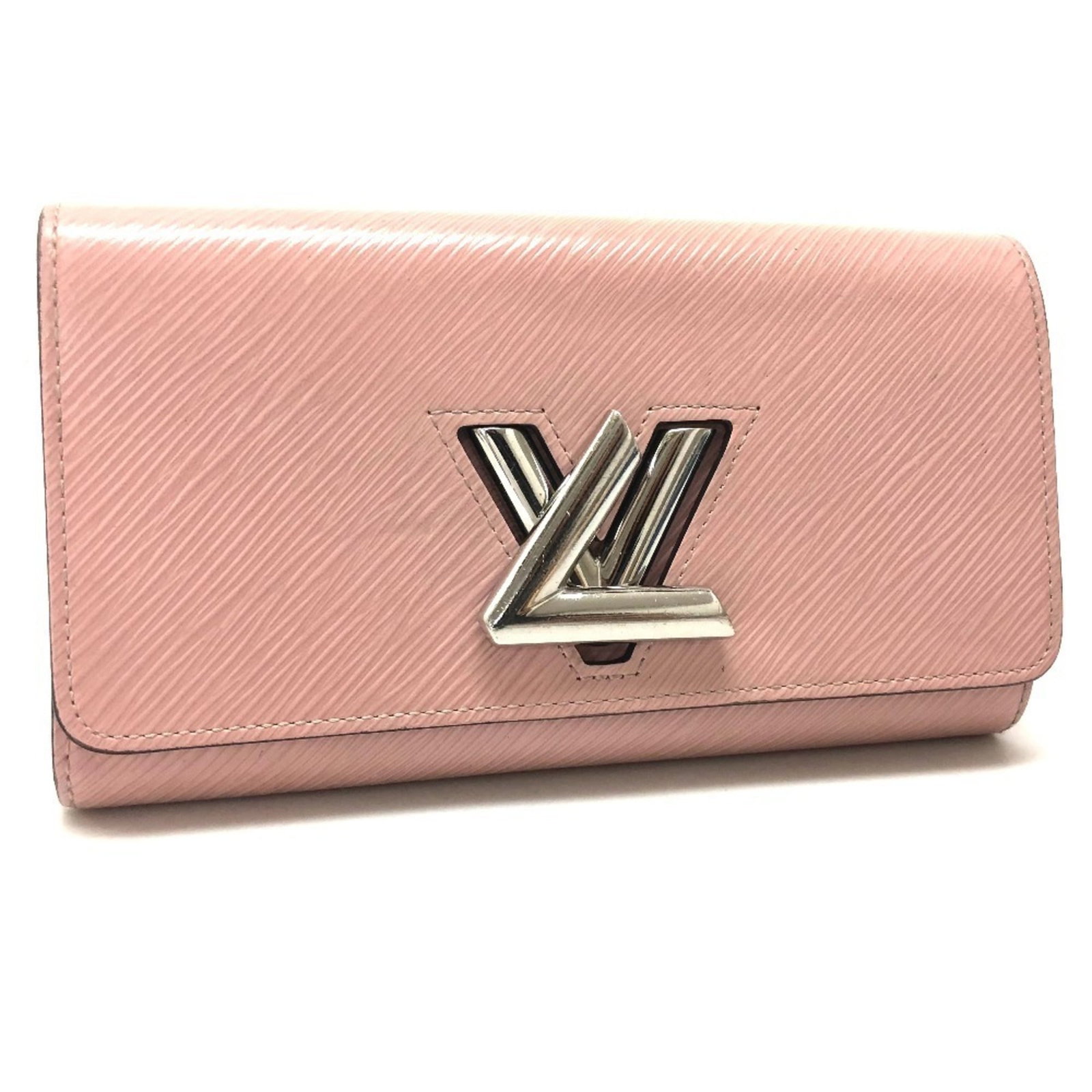 Louis Vuitton Epi Leather Coin Purse: Louis Vuitton Epi Leather Coin Purse Pink Epi Leather Coin Purse by Louis Vuitton. This stylish coin purse features the iconic Epi leather material and a compact size, measuring 10.5cm x 19cm. Its