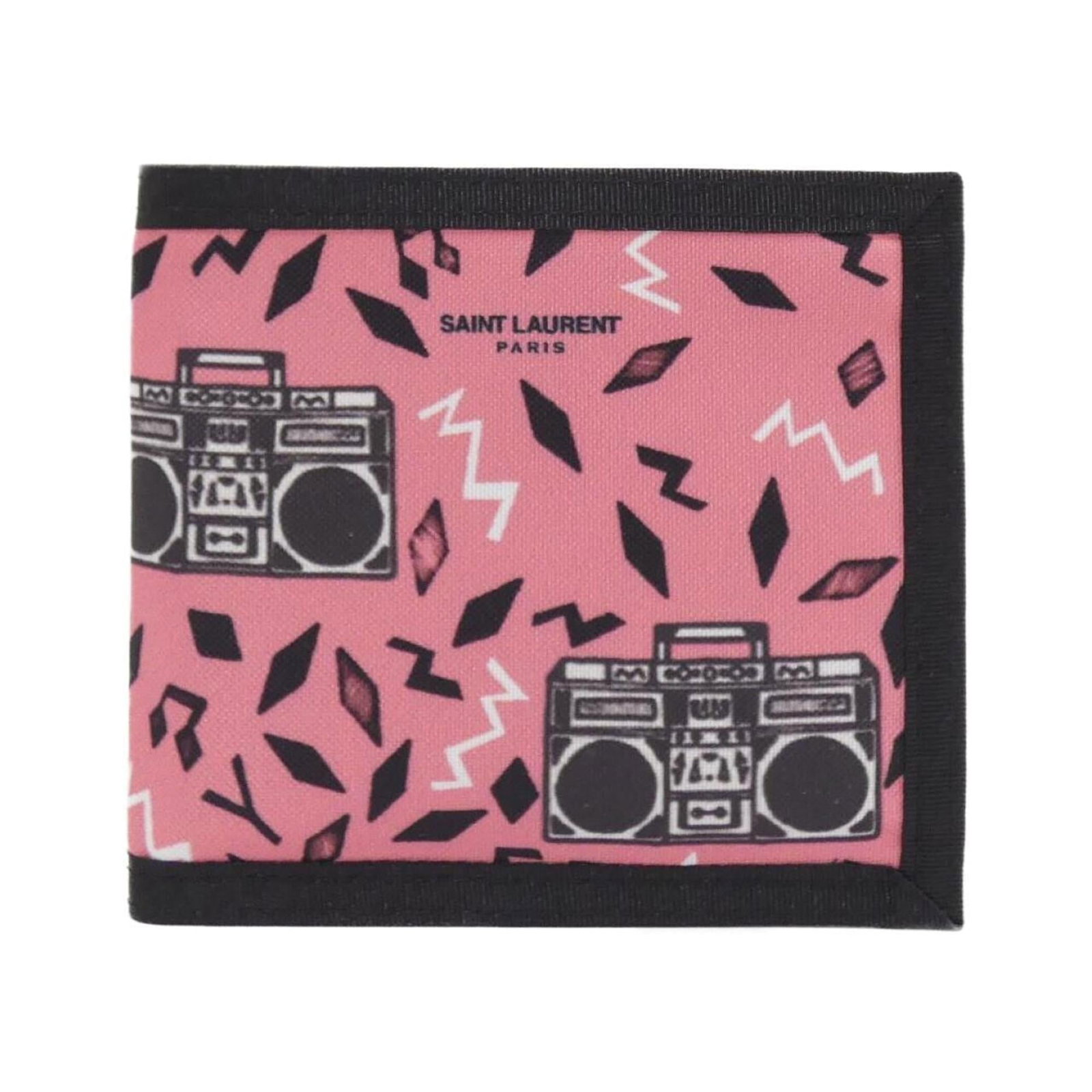 Laurent Nylon Card Case Saint: Laurent Nylon Card Case Saint Made from durable nylon, the Laurent Card Case Saint boasts a sleek and modern design. This compact accessory features a sizeable interior for storing cards, cash, and