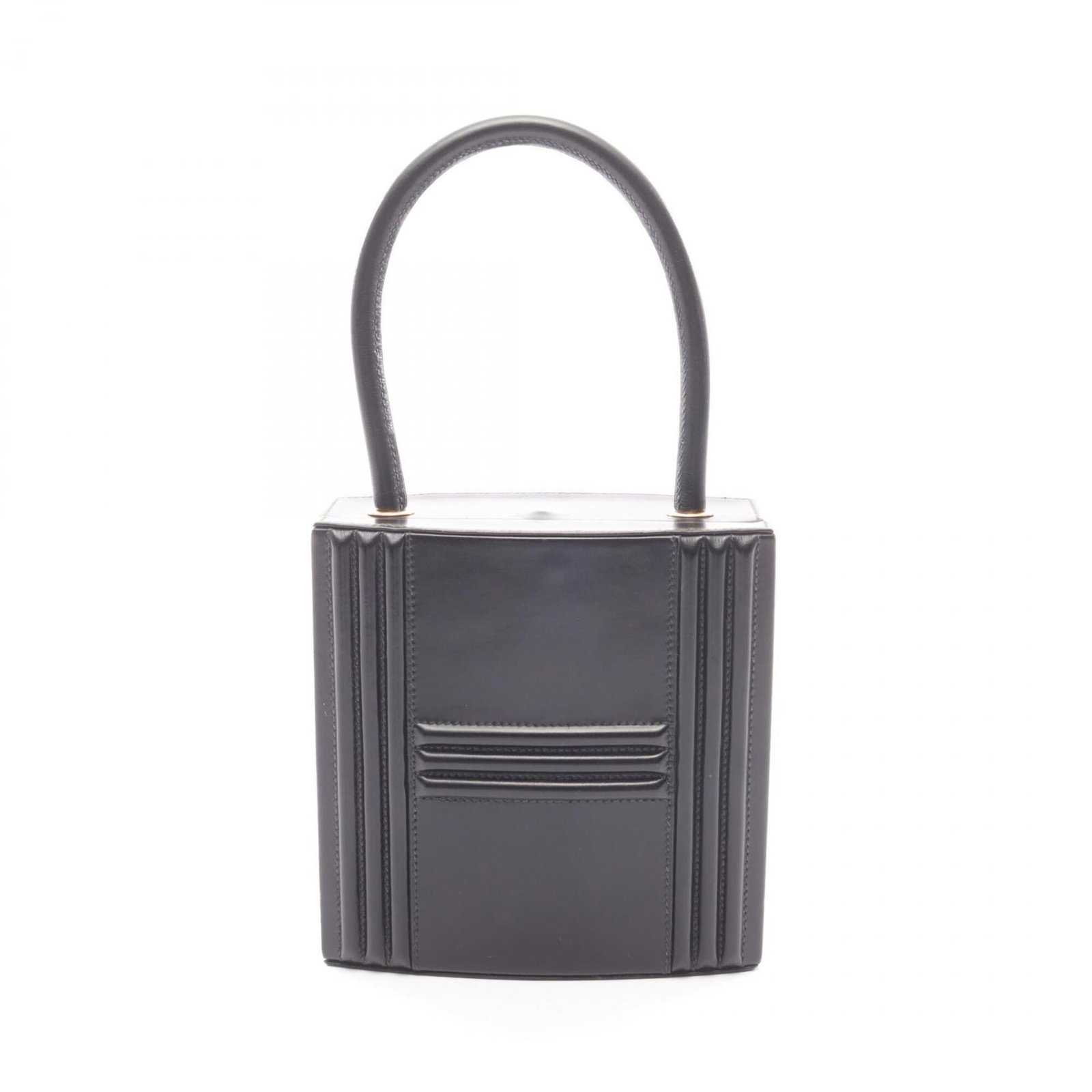 Calf Leather Handbag Hermes: Calf Leather Handbag Hermes Box calf leather, the signature material of Hermes, forms the foundation of this sleek black handbag. With its compact size and precise dimensions, it's perfect for