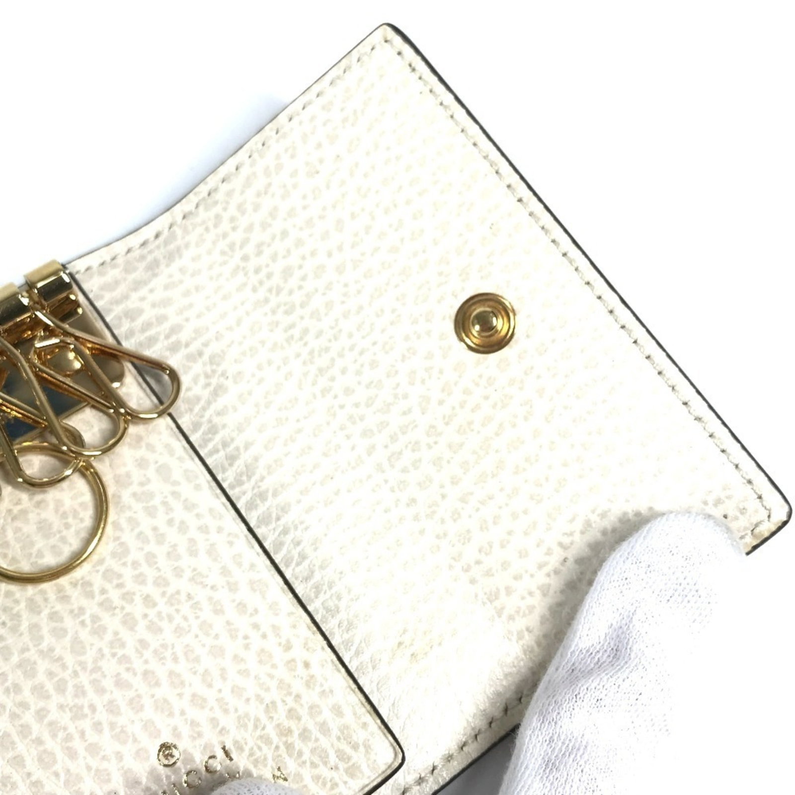 PVC Leather Gucci Keycase - 5
