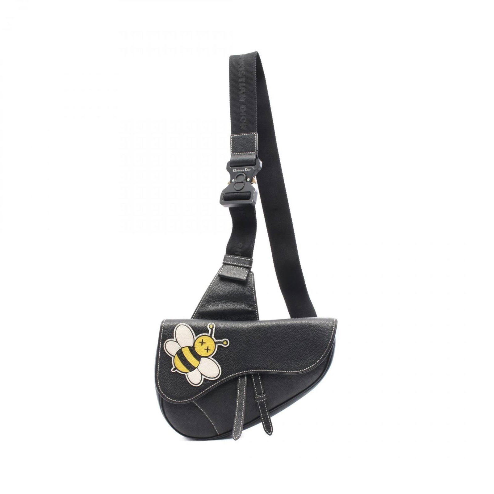 Christian Dior Fanny Pack Handbag Saddle Bag Leather: Christian Dior Fanny Pack Handbag Saddle Bag Leather Christian Dior's Fanny Pack Handbag Saddle Bag Leather is a sleek and stylish accessory, available in black, white, and yellow. Made from high-qual