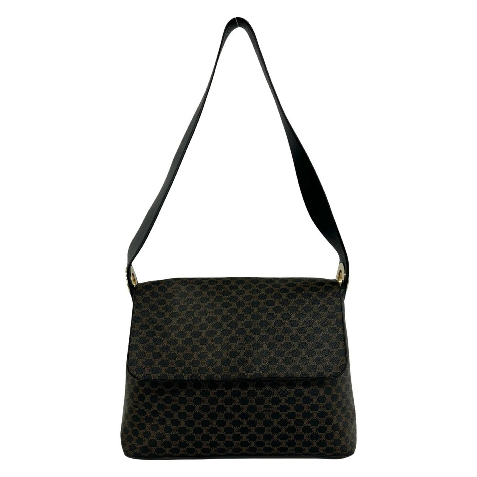 PVC Leather Celine Bag Shoulder: PVC Leather Celine Bag Shoulder The Celine bag features high-quality leather and PVC materials, offering a unique blend of durability and style. Its sleek design and signature shape make it a stylish 