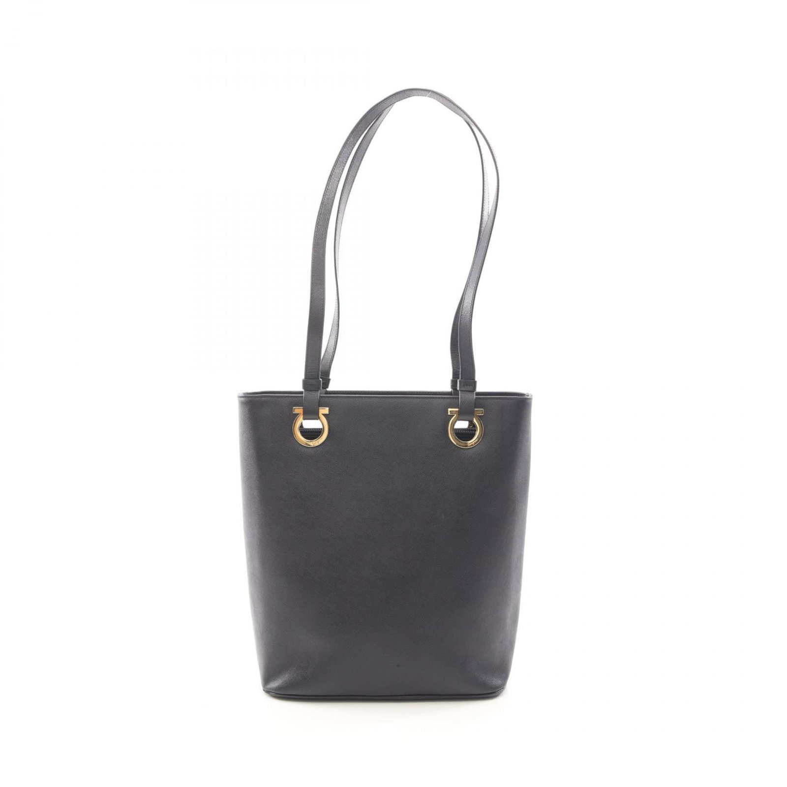Salvatore Ferragamo Leather Tote Bag: Salvatore Ferragamo Leather Tote Bag Black leather tote bag from Salvatore Ferragamo, measuring 29.5cm x 25cm x 12cm. Made from high-quality leather, this classic design features a timeless