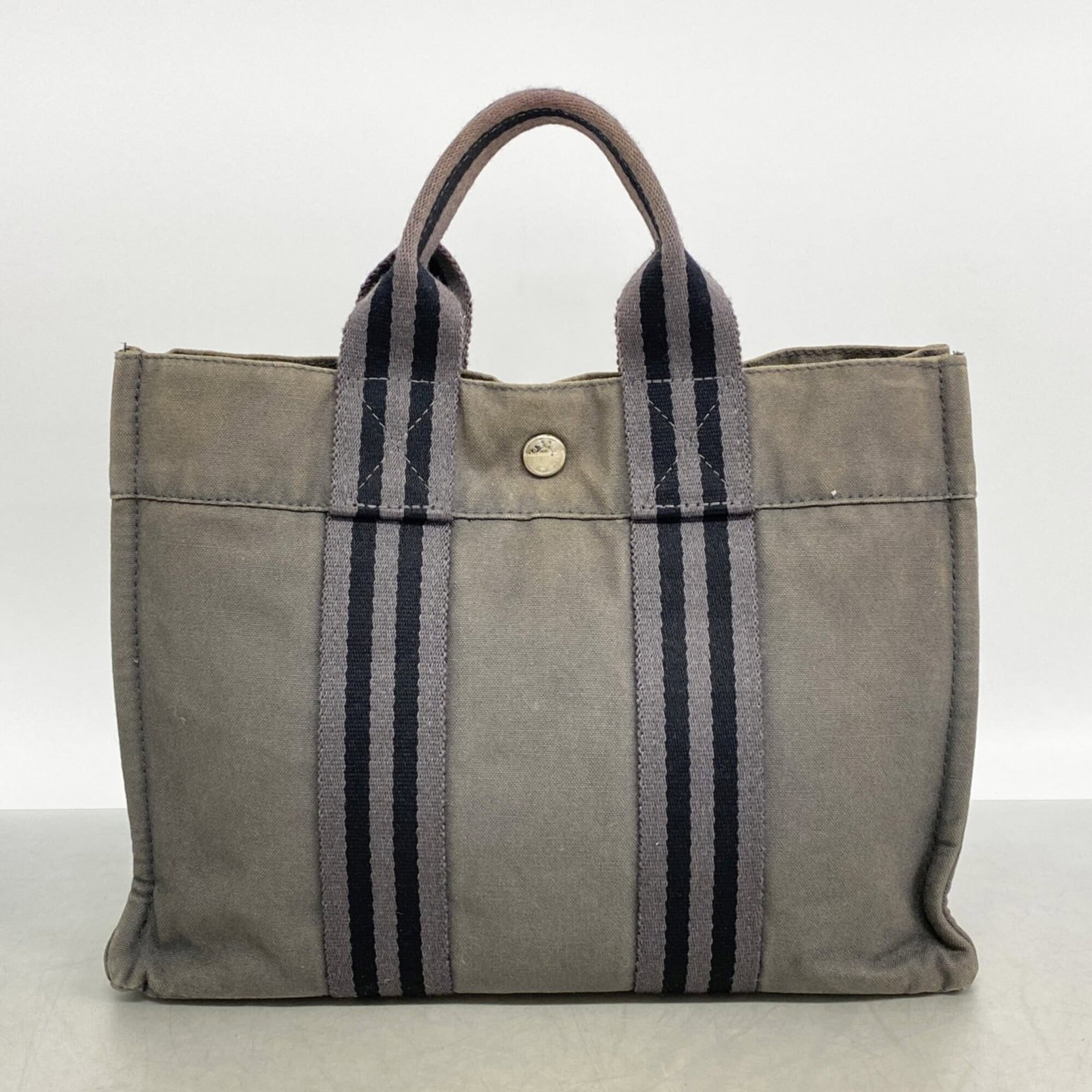 Canvas Hermes Tote Bag - 10