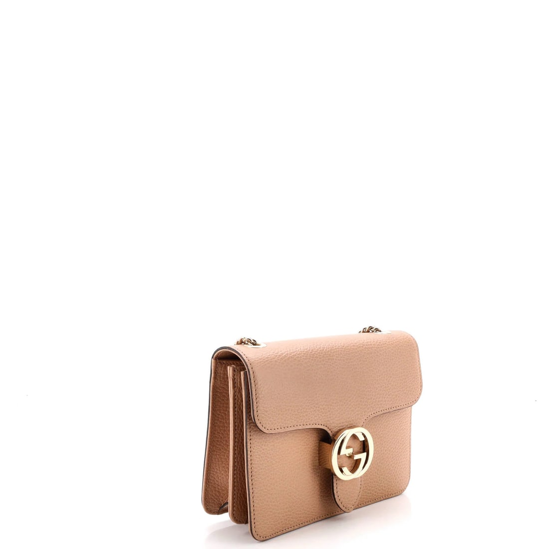 Small leather bag interlocking shoulder Gucci - 2