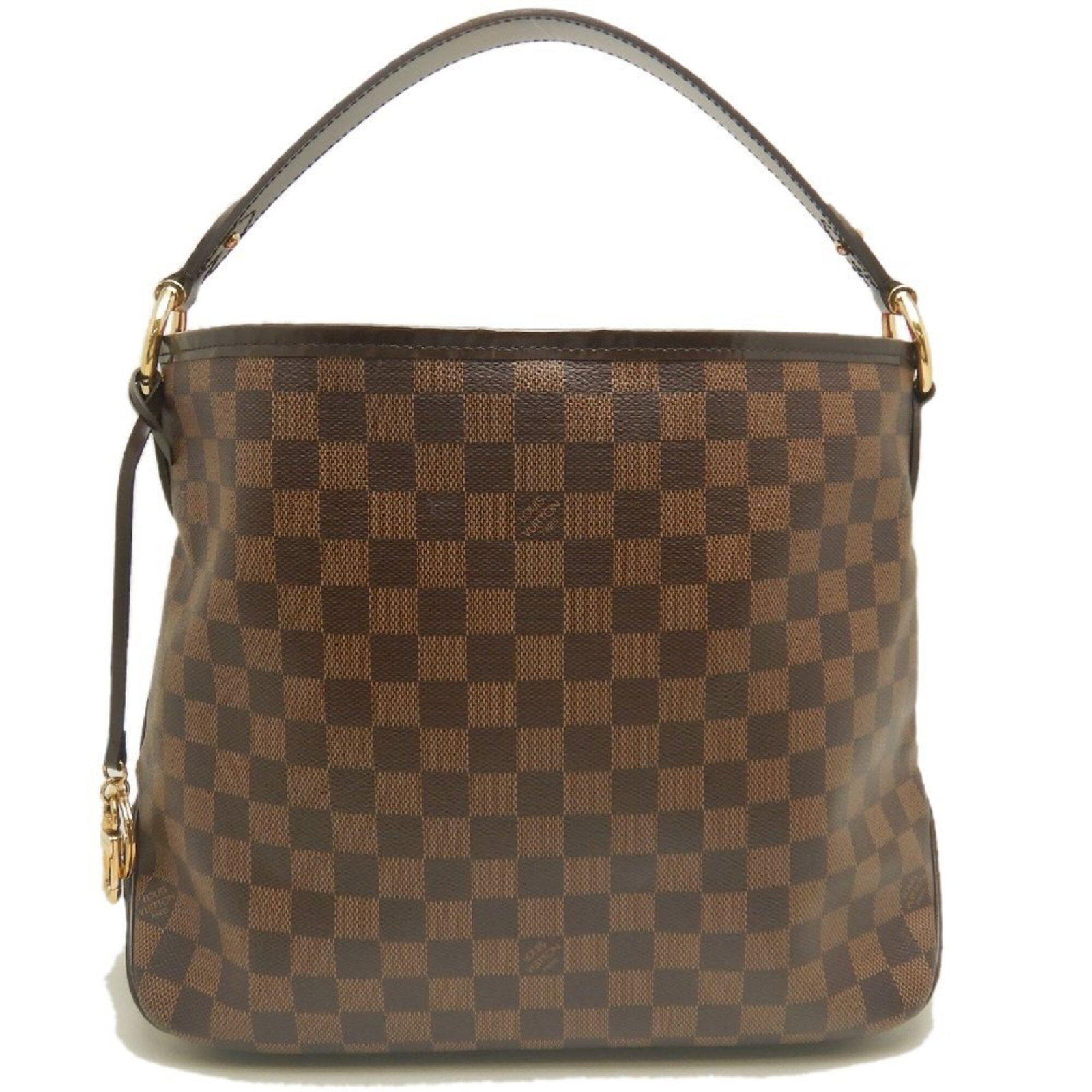 Shoulder Bag Damier Canvas by Louis Vuitton: Shoulder Bag Damier Canvas by Louis Vuitton Damier Canvas by Louis Vuitton - A timeless and iconic shoulder bag, crafted from high-quality Damier canvas in Ebene color. Featuring gold hardware for a t