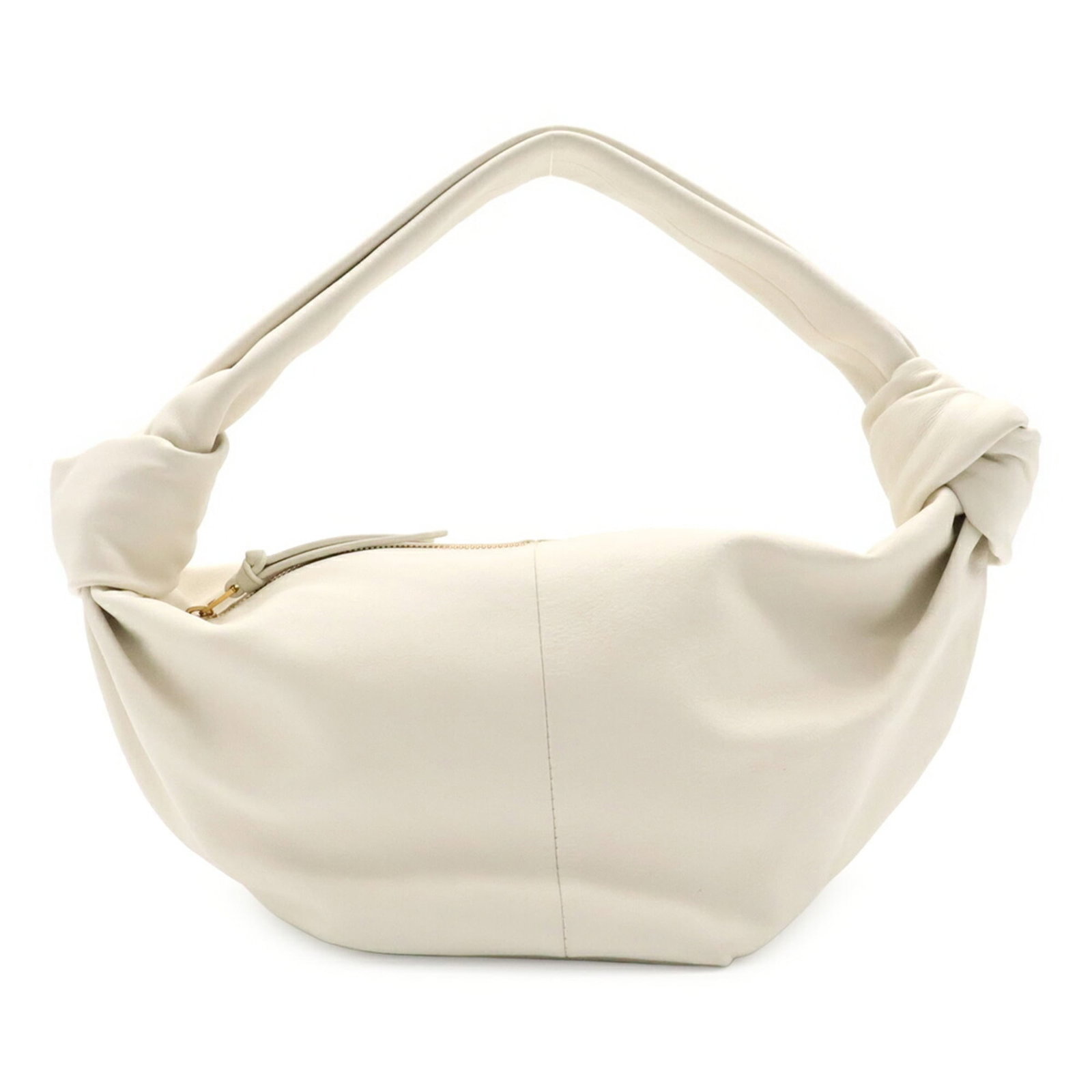 Veneta Leather Handbag: Veneta Leather Handbag White Veneta Leather Handbag, 13cm x 29cm x 15.5cm, made from high-quality leather and bearing a signature. This classic handbag features a timeless design with clean lines and