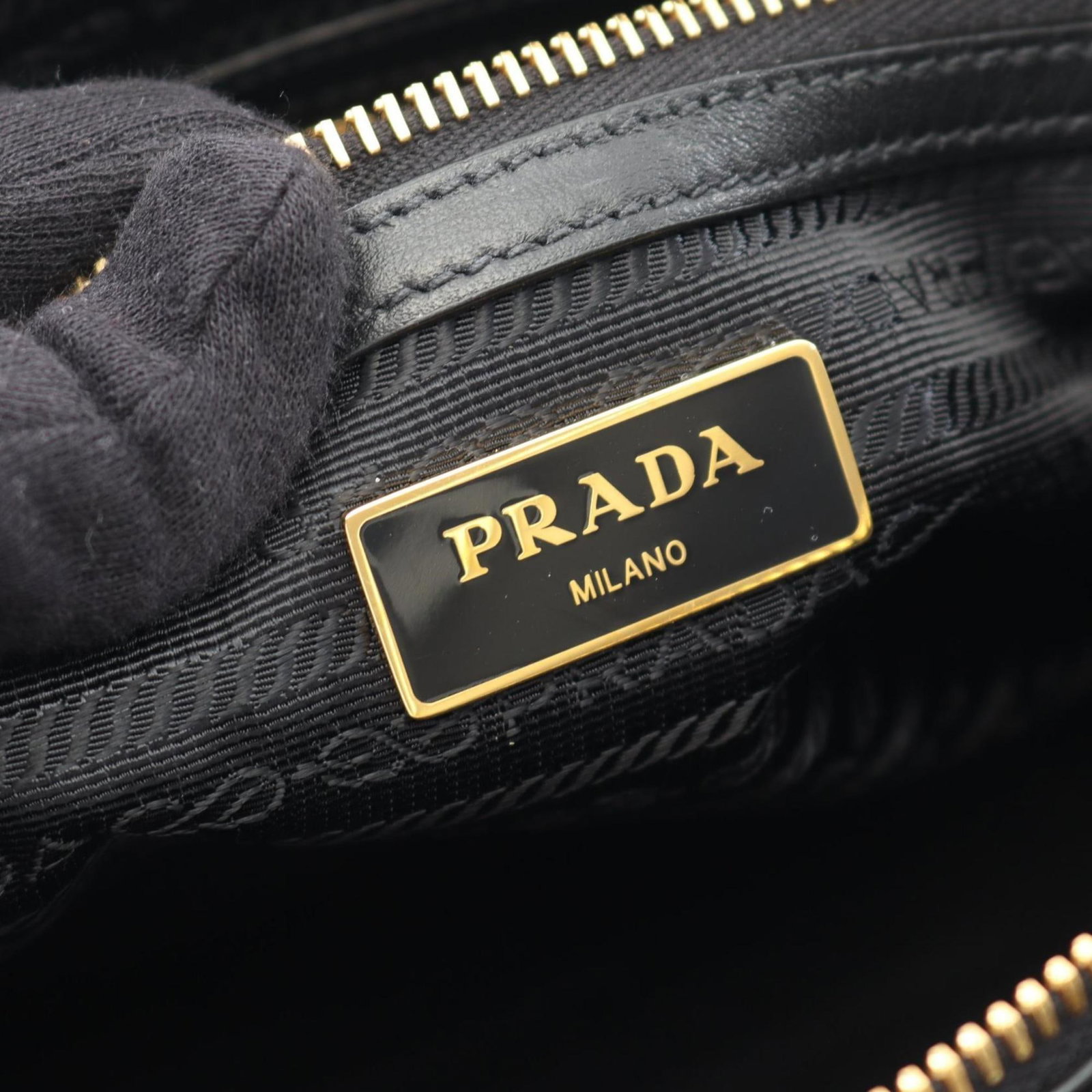 Canvas Leather Prada Handbag - 4