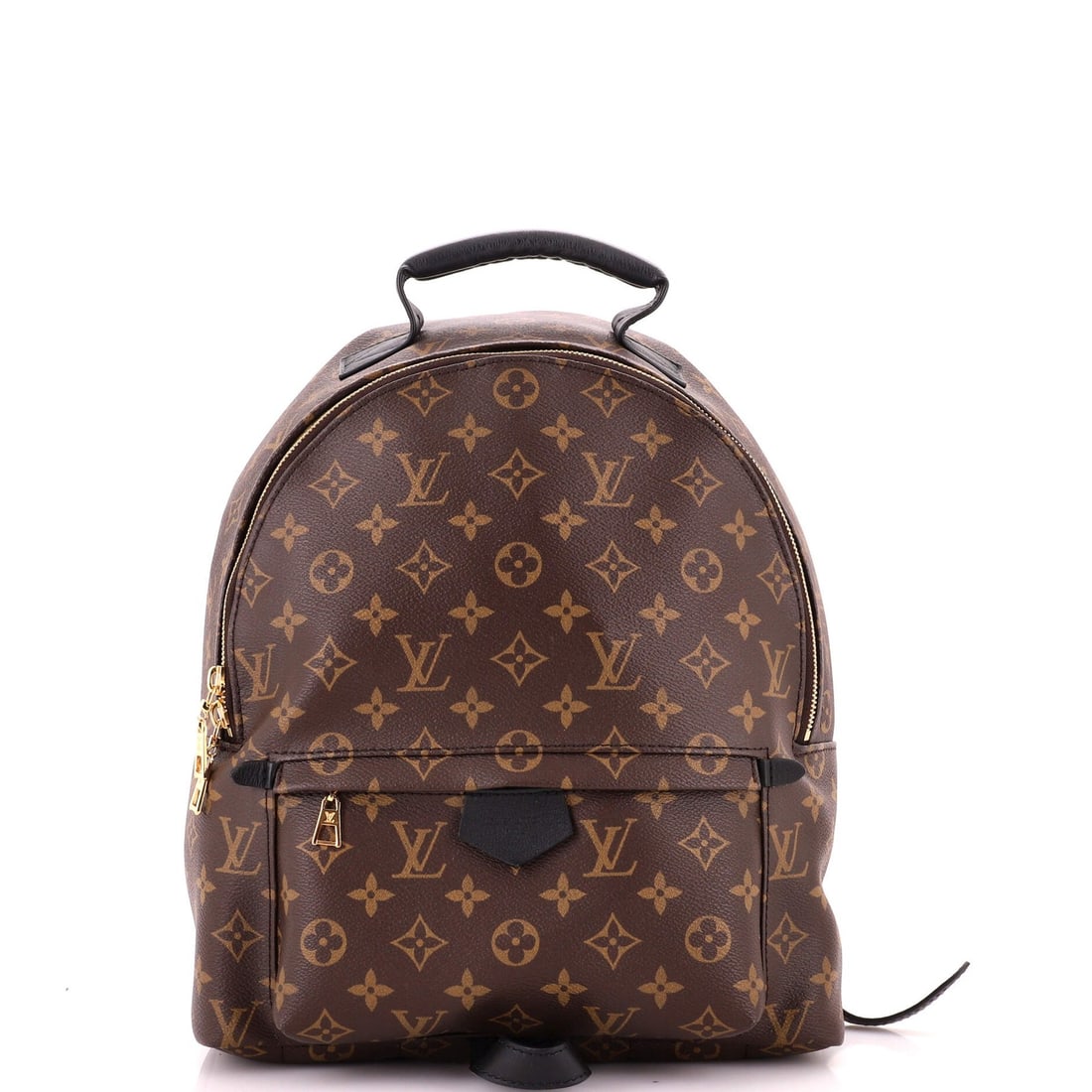 Palm Springs Backpack Monogram Canvas MM Louis Vuitton: Palm Springs Backpack Monogram Canvas MM Louis Vuitton Brown Louis Vuitton Palm Springs Backpack Monogram Canvas MM features a classic design with scuffs, edge wear, and minor creases on the