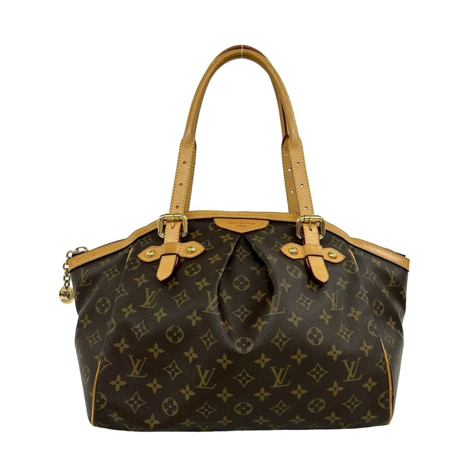Vuitton Leather Tote Bag Pvc Handbag Louis: Vuitton Leather Tote Bag Pvc Handbag Louis Brown Louis Vuitton Leather Tote Bag with PVC details, measuring 31cm x 33cm x 16.5cm. This women's handbag features a combination of leather and PVC