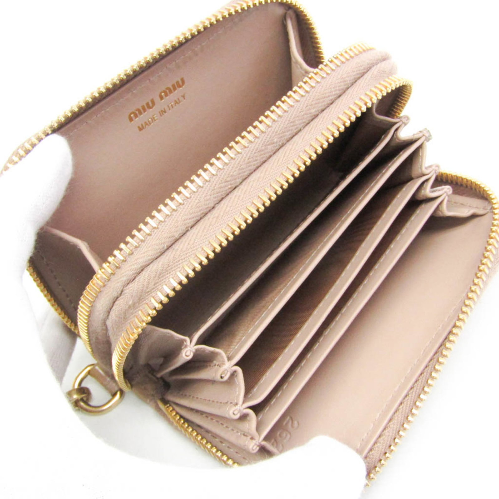Case card leather miu - 3