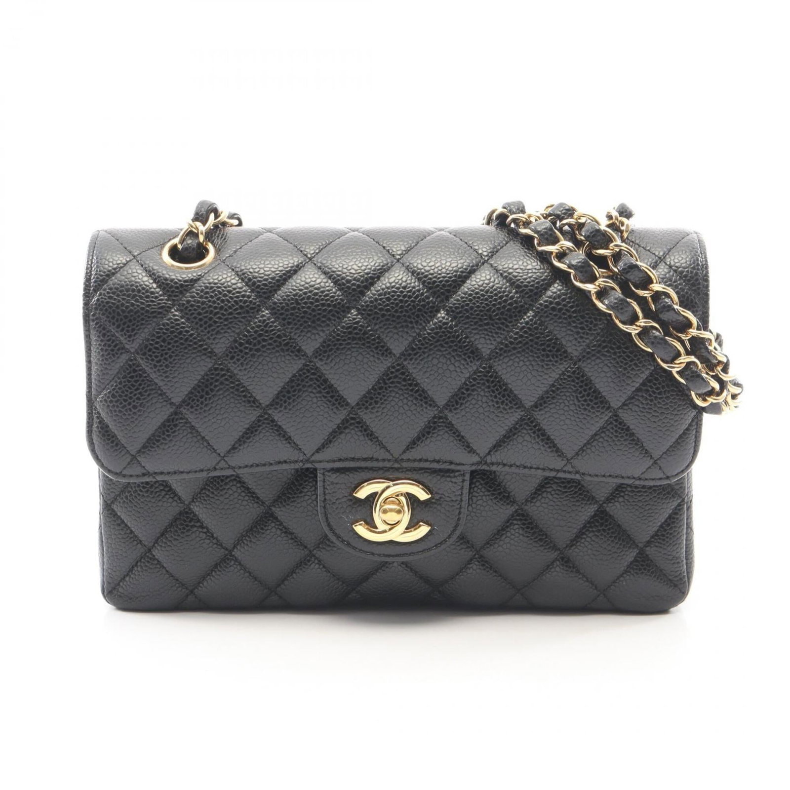 Calfskin handbag bag shoulder Chanel: Calfskin handbag bag shoulder Chanel Calfskin handbag bag shoulder Chanel features a sleek design with grained Calfskin material in black, complemented by gold hardware. The compact size measures