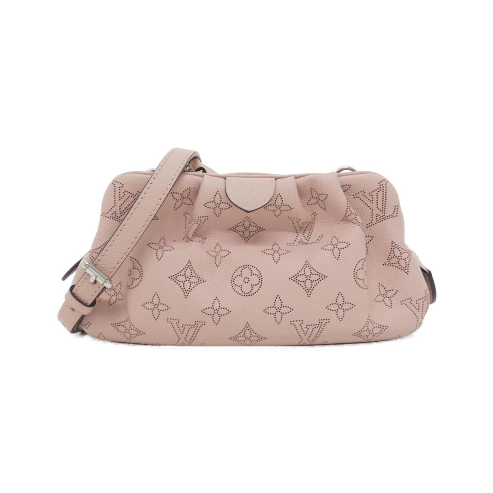 Shoulder Bag Leather Louis Vuitton: Shoulder Bag Leather Louis Vuitton Magnolia leather shoulder bag with silver hardware from Louis Vuitton, featuring calf leather construction and a compact size. This stylish accessory boasts a classi