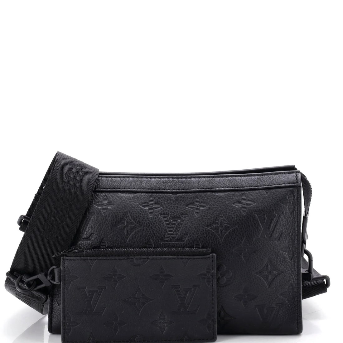 Shadow leather monogram wearable wallet gaston louis vuitton: Shadow leather monogram wearable wallet gaston louis vuitton Shadow leather monogram wearable wallet by Louis Vuitton features a sleek black exterior with minor scuffs and creases. The Gaston model bo