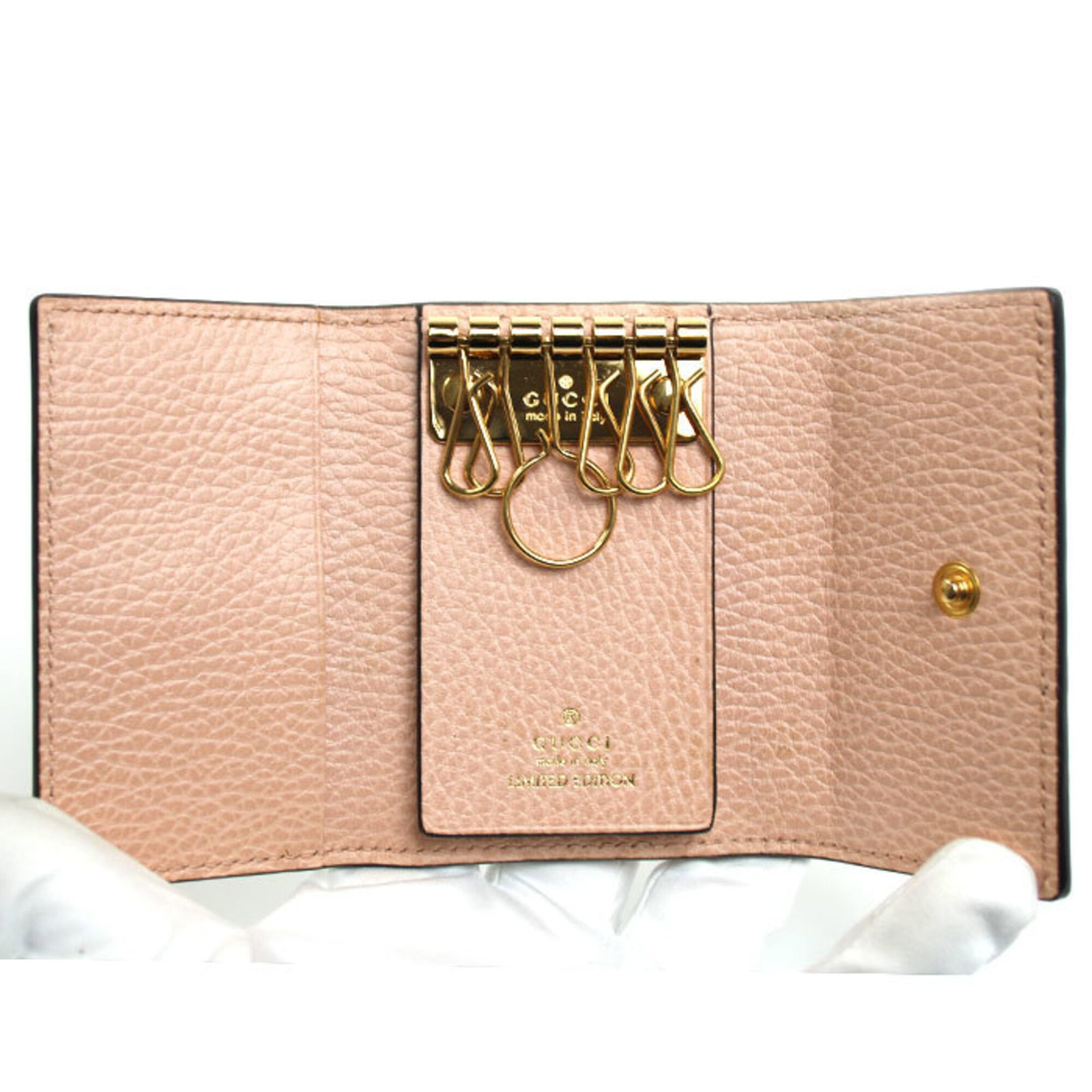 Gucci leather supreme keycase - 4