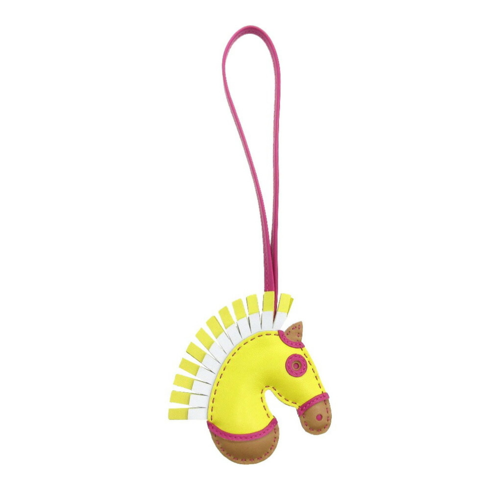 Milo Agneau Keyring Hermes: Milo Agneau Keyring Hermes Agneau Milo Keyring from Hermes, crafted in France with a vibrant lime color and made from high-quality Agneau Milo material. Measuring 8.6cm x 8cm x 3.38'' x 3.14'', this k