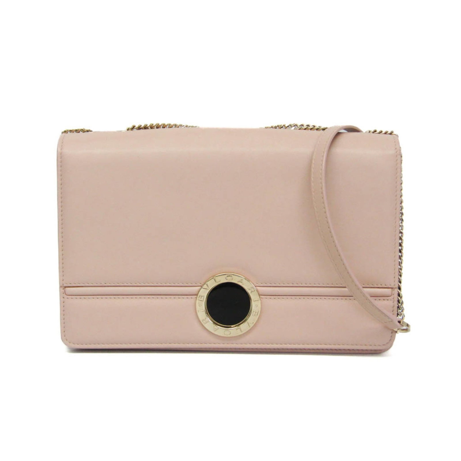 Bag leather shoulder Bvlgari: Bag leather shoulder Bvlgari Bvlgari's Chain shoulder bag boasts a sleek design with double chain straps, perfect for adding an edgy touch to any outfit. Crafted from high-quality leather in a