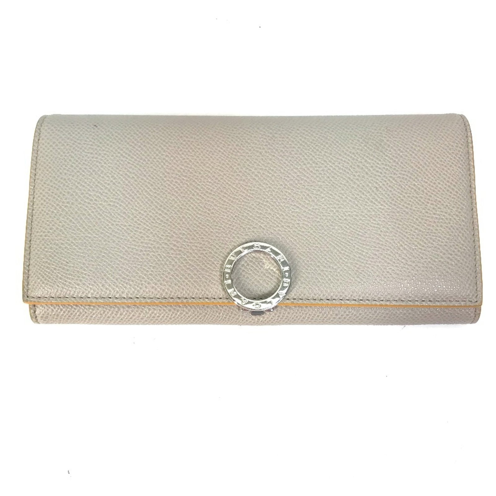 Long Bi fold Wallet Leather: Long Bi fold Wallet Leather Gray and Yellow Long Bi Fold Wallet Leather. Made from high-quality leather, this bi-fold wallet features a classic design with clean lines and a subtle color palette.