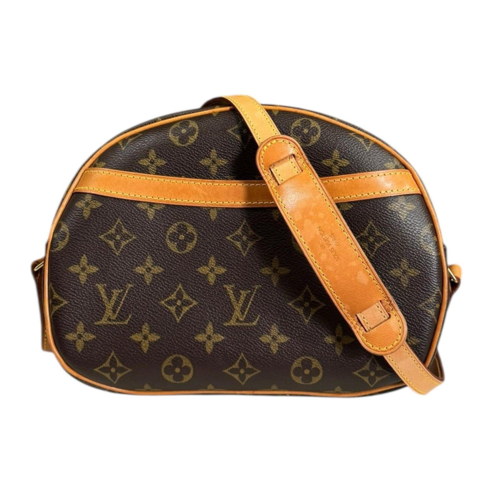 Shoulder Bag Monogram By Louis Vuitton: Shoulder Bag Monogram By Louis Vuitton Brown Monogram Shoulder Bag by Louis Vuitton features an open pocket and zipper closure, with a spacious interior including one open pocket. Measuring 19cm x