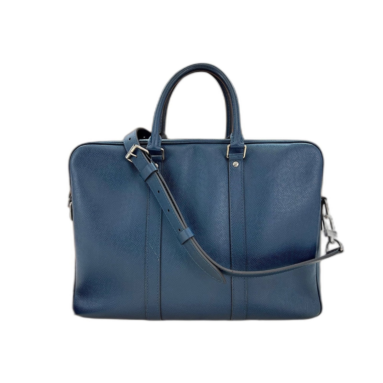 Taiga Leather Vuitton Handbag Louis: Taiga Leather Vuitton Handbag Louis Taiga Leather Vuitton Handbag Louis - A statement piece made from high-quality Taiga leather, featuring a distinctive blue color and structured design. With