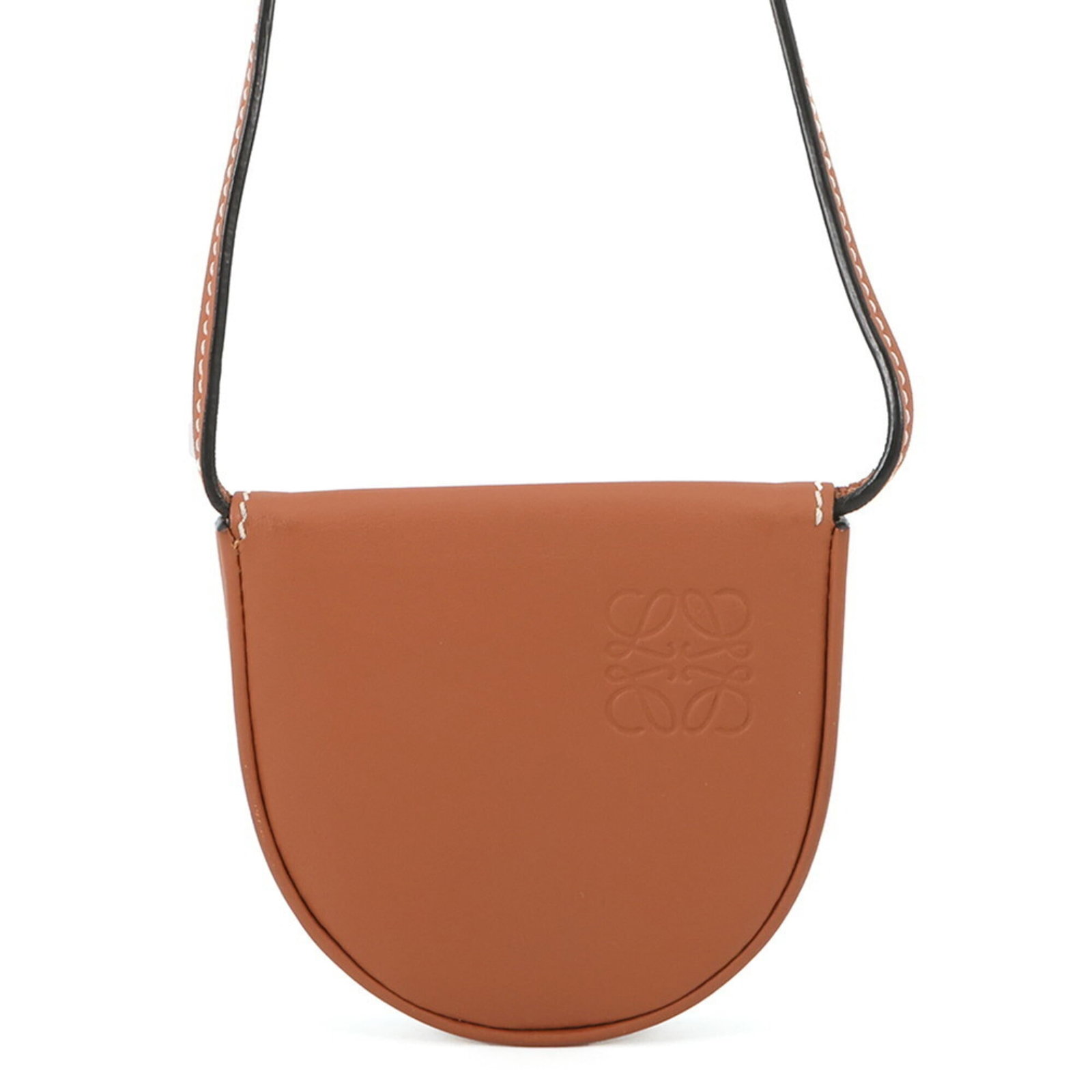 Loewe Handbag Pouch Shoulder Bag Leather: Loewe Handbag Pouch Shoulder Bag Leather Loewe Handbag Pouch Shoulder Bag Leather is made from high-quality leather, crafted in Spain. The brown color and compact size (7.5cm x 8cm x 1.5cm) make it a