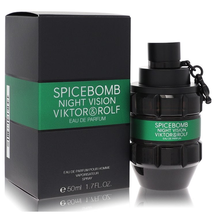 Spicebomb Night Vision by Viktor & Rolf Eau De Parfum Spray 1.7 oz: Spicebomb Night Vision by Viktor & Rolf Eau De Parfum Spray 1.7 oz Spicebomb Night Vision by Viktor & Rolf Eau De Parfum Spray is a masculine evening fragrance released in 2019. This scent opens with 